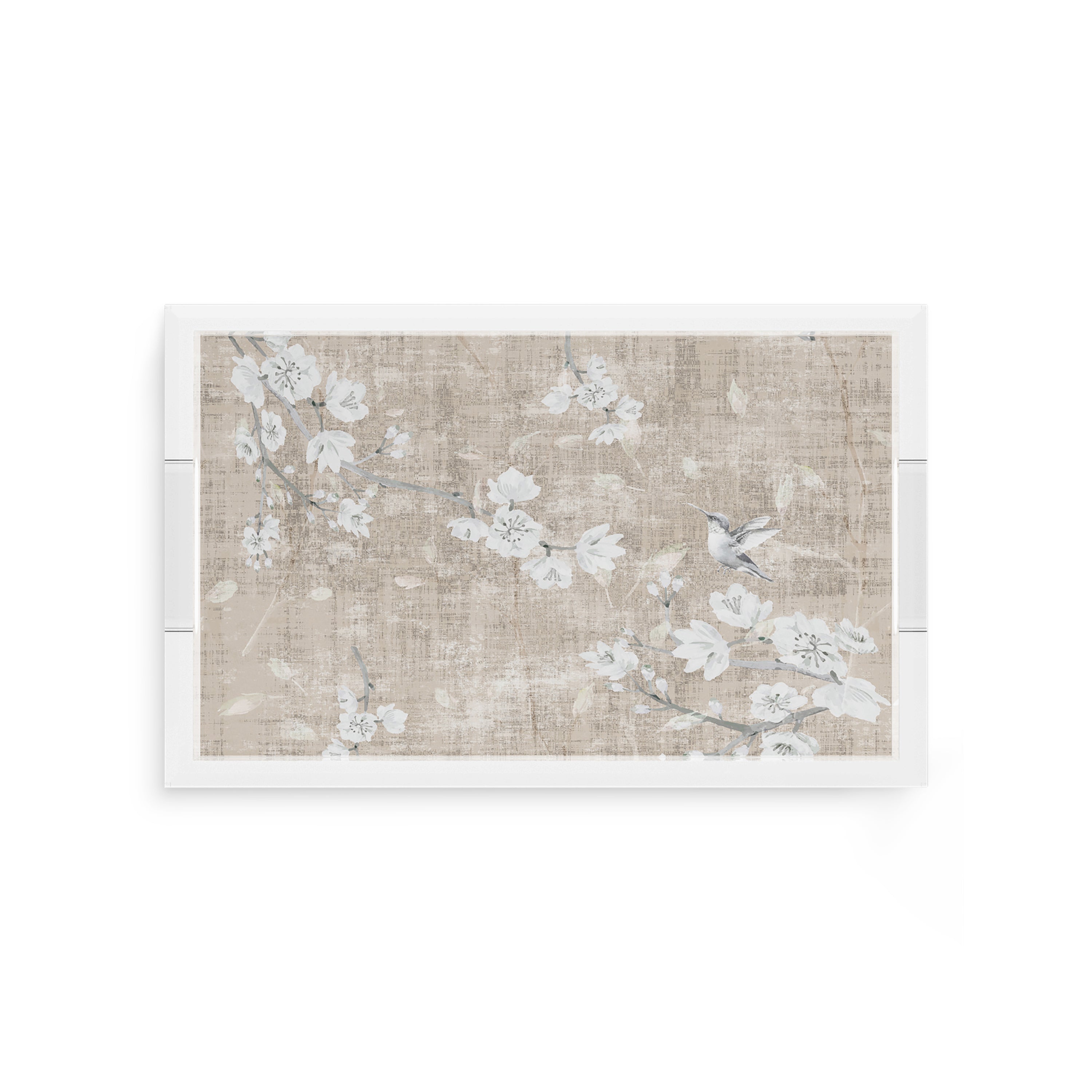 Blossom Fantasia French Gray 12.5X7.75 Acrylic Tray - nicolettemayer.com