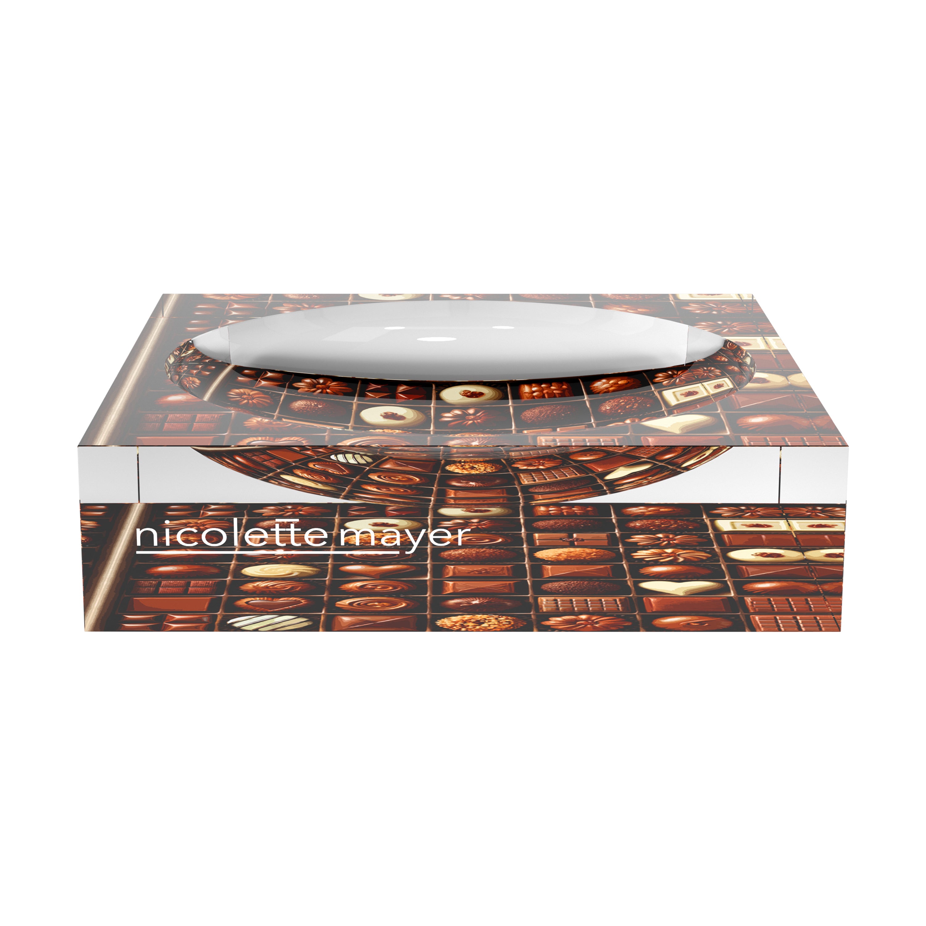 Bon Bon Chocolates Acrylic Candy Catchall Dish - nicolettemayer.com