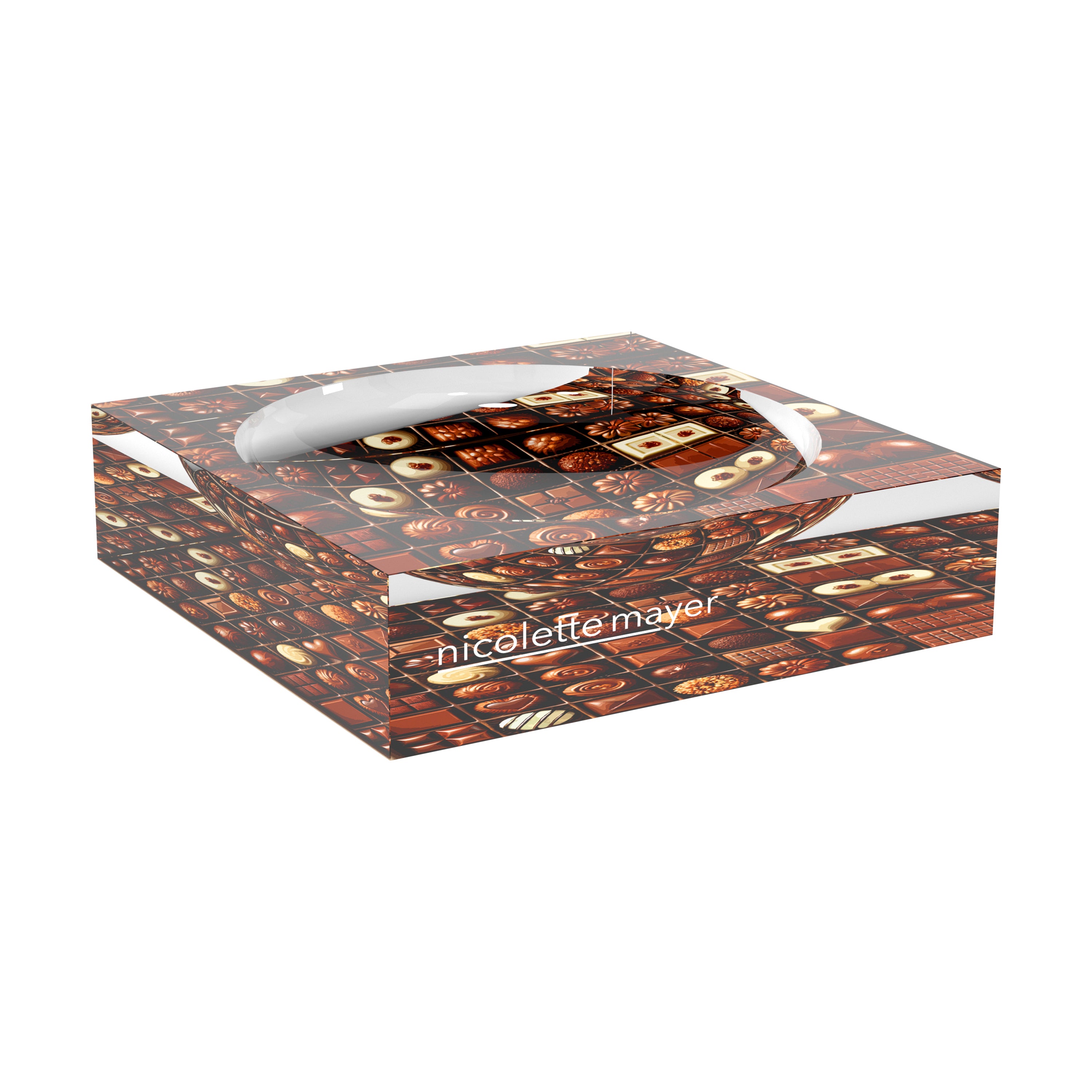 Bon Bon Chocolates Acrylic Candy Catchall Dish - nicolettemayer.com