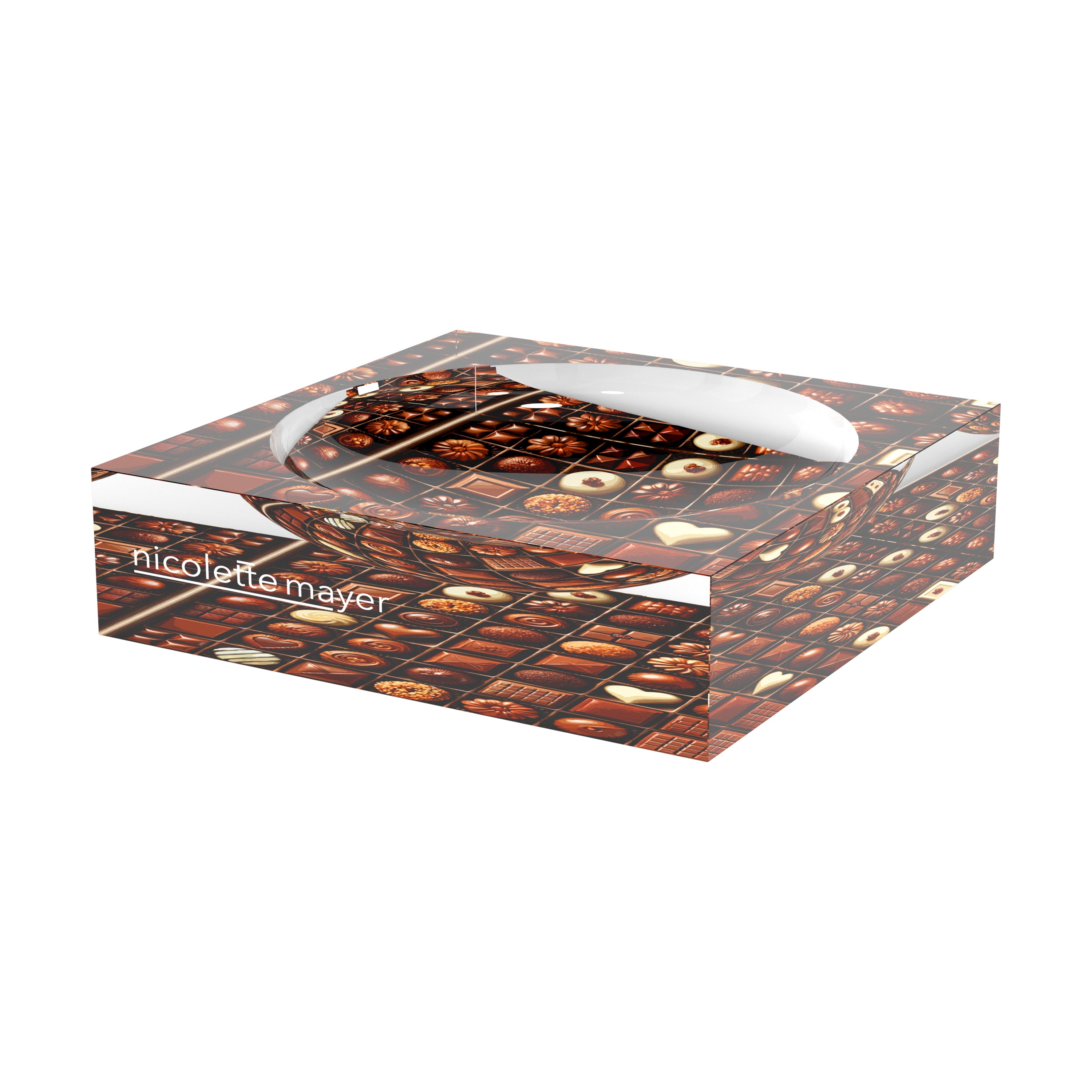 Bon Bon Chocolates Acrylic Candy Catchall Dish