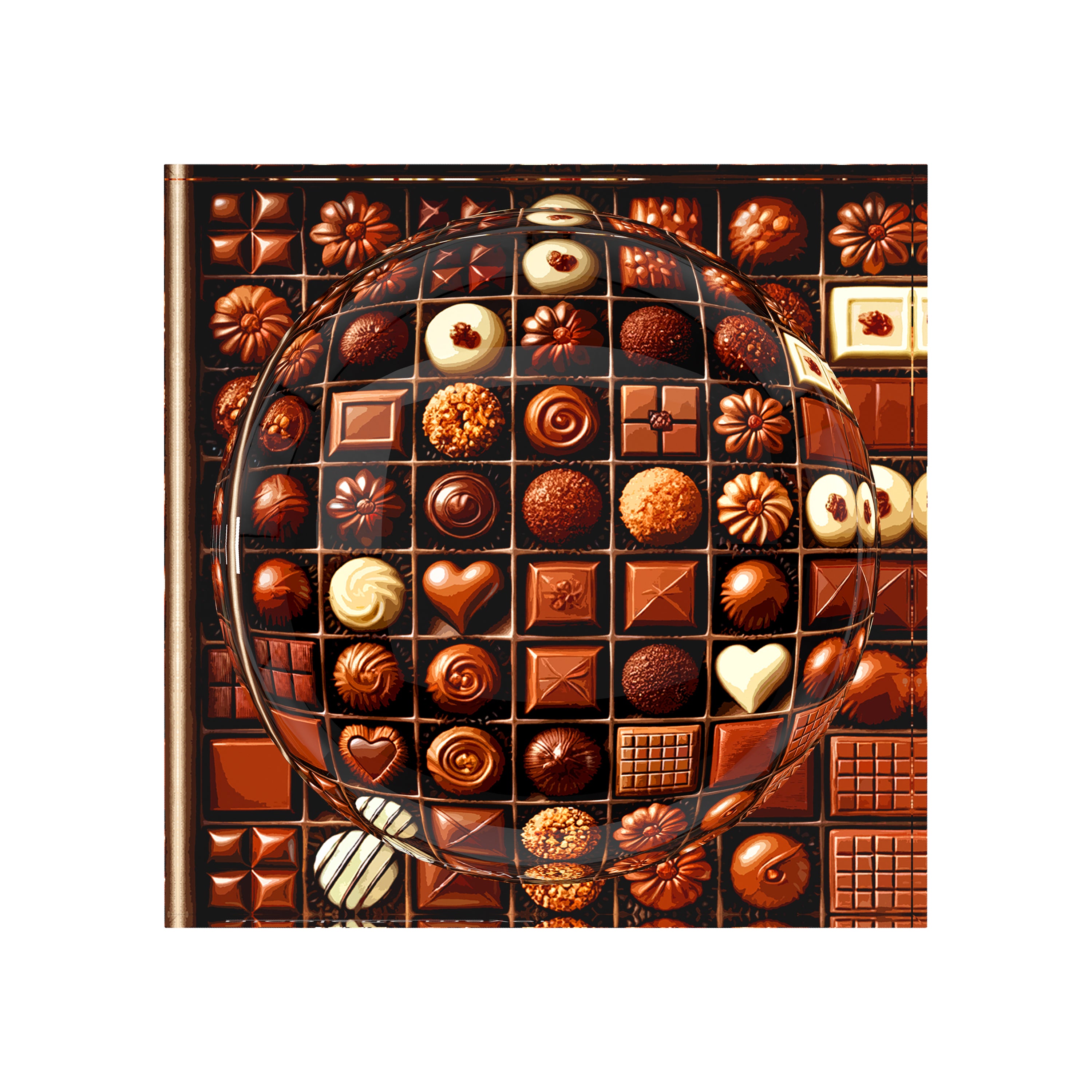 Bon Bon Chocolates Acrylic Candy Catchall Dish