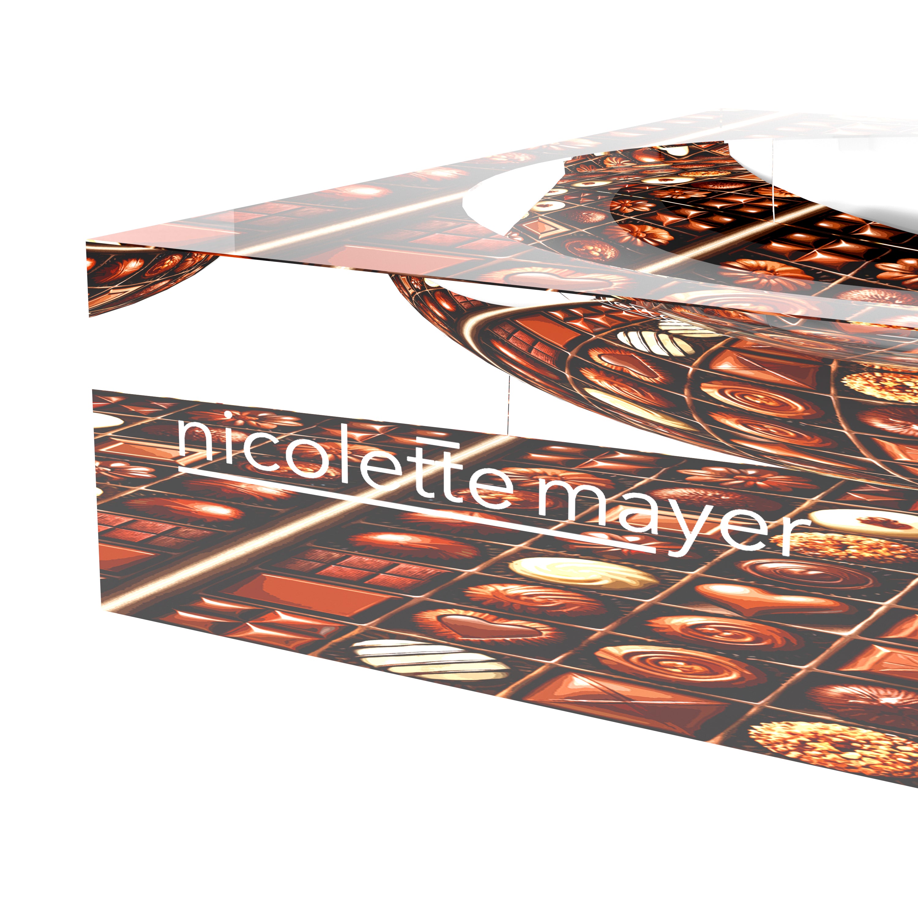 Bon Bon Chocolates Acrylic Candy Catchall Dish