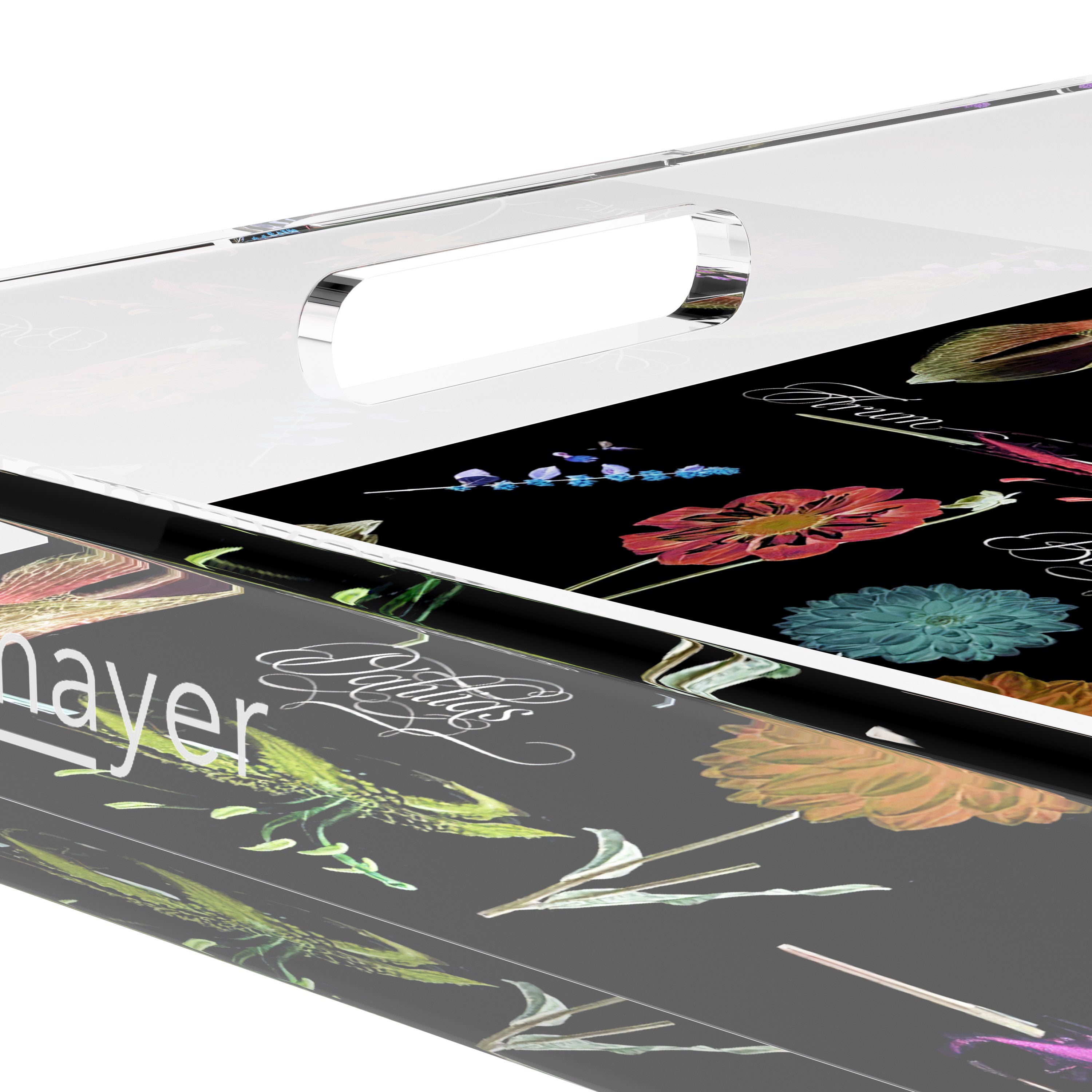 Botanicals Xray Reds 12X12 Acrylic Tray - nicolettemayer.com