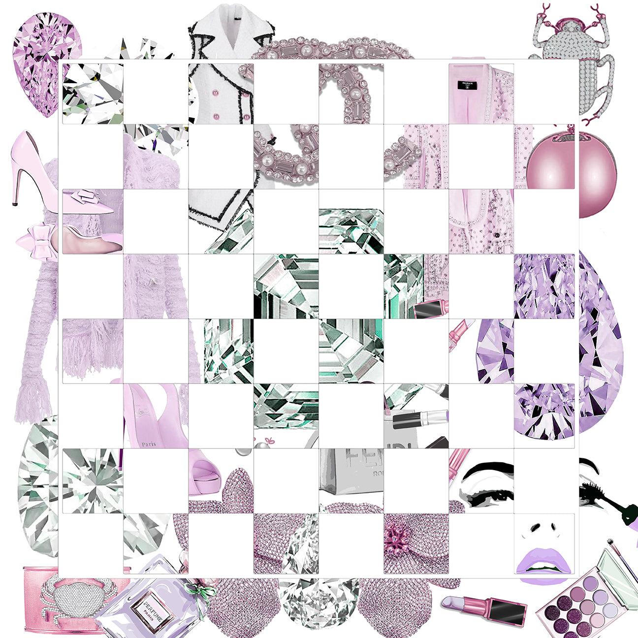 Bougie Women Nuevo Lilac Acrylic Chess