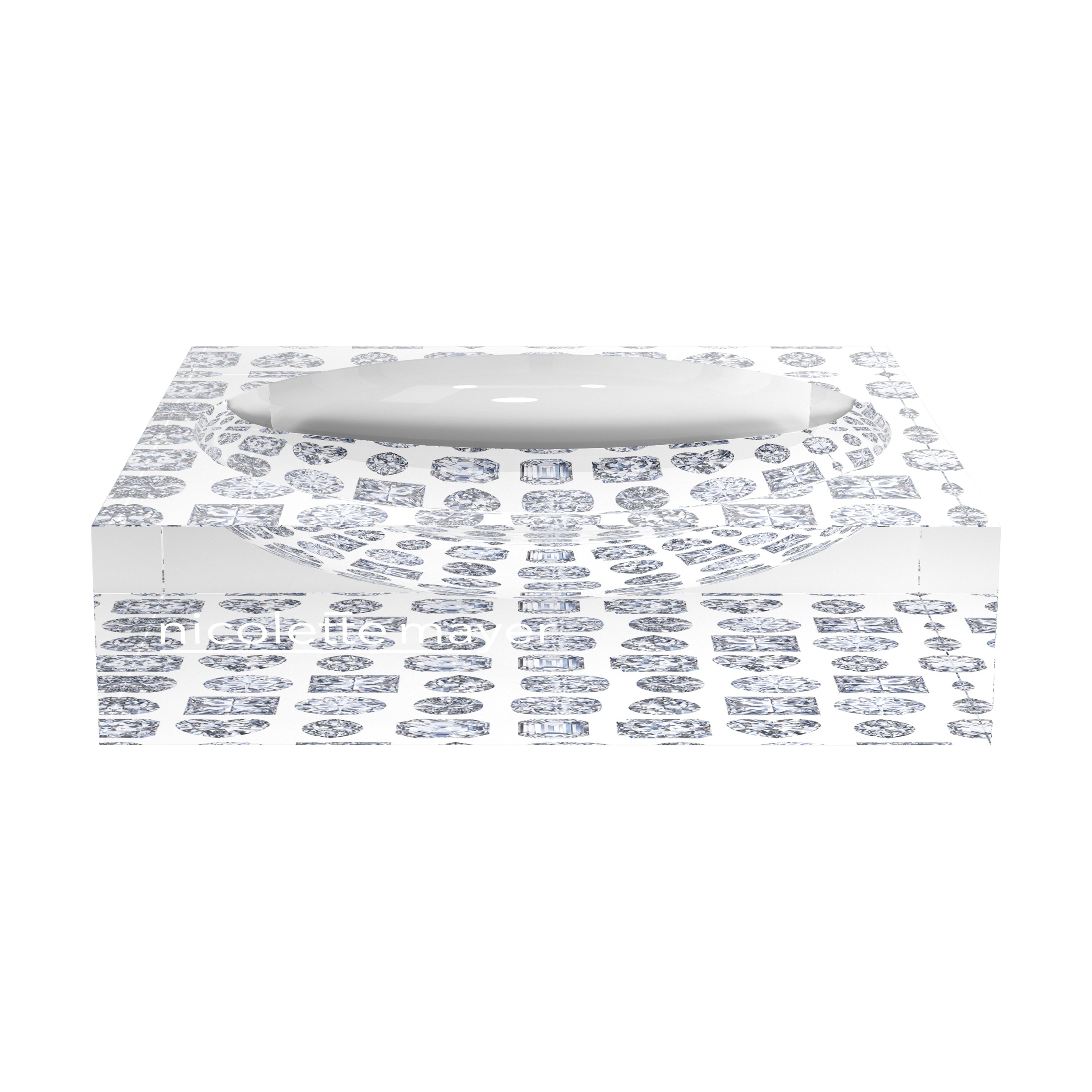 Bougie Diamonds Ice Acrylic Candy Catchall Dish - nicolettemayer.com