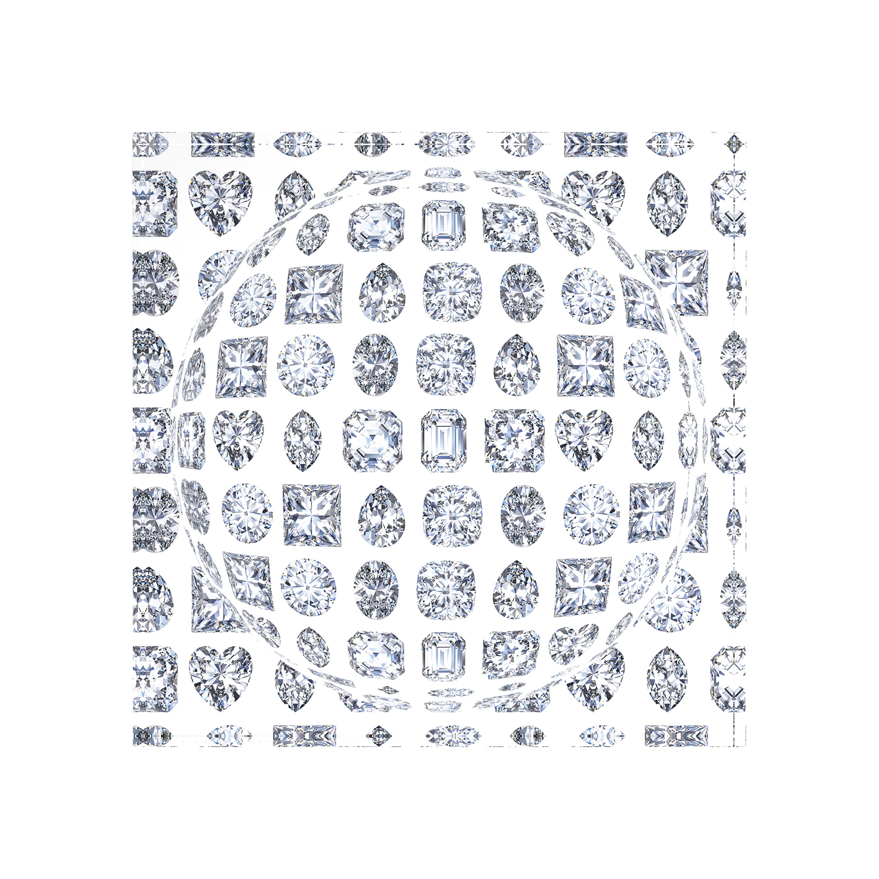 Bougie Diamonds Ice Acrylic Candy Catchall Dish - nicolettemayer.com