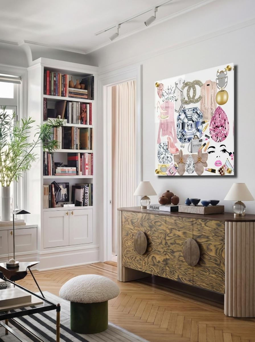 Bougie Women Nuevo Pink 36X36 Acrylic Art