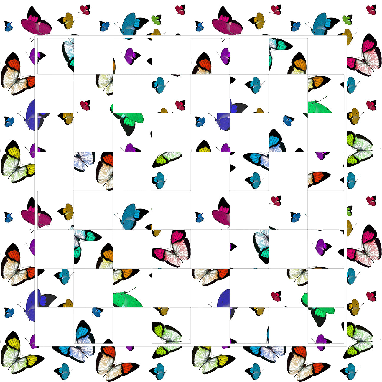 Butterflies Original Acrylic Chess