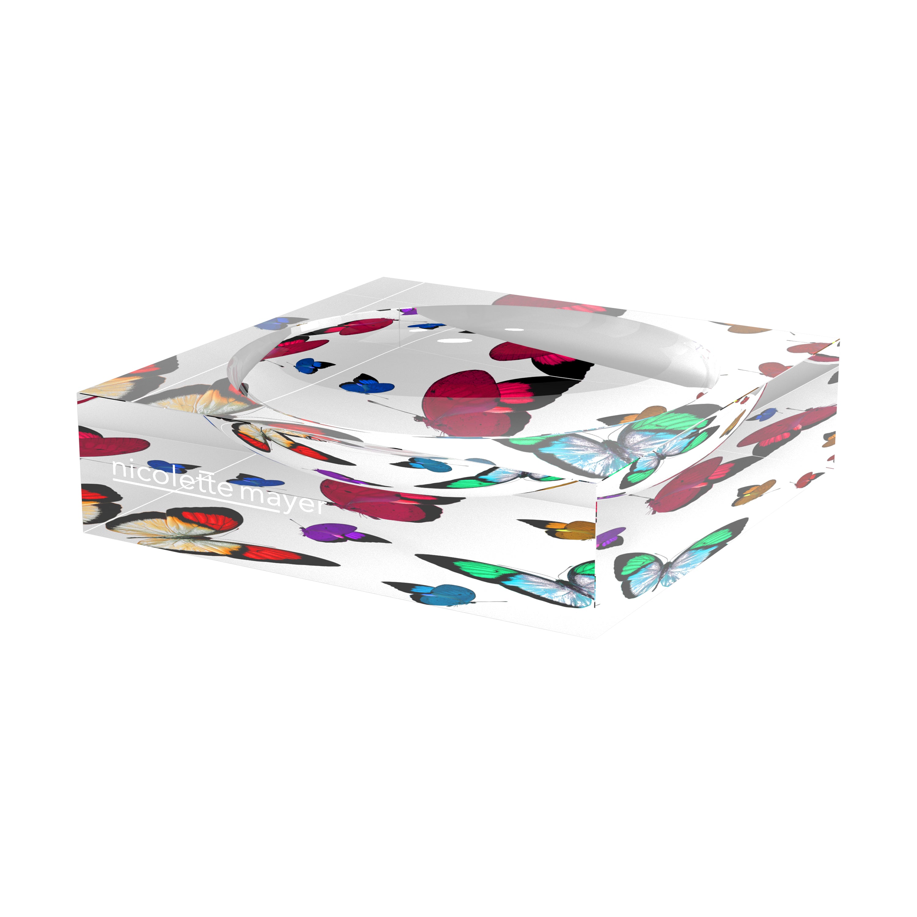 Butterflies Original Acrylic Candy Catchall Dish