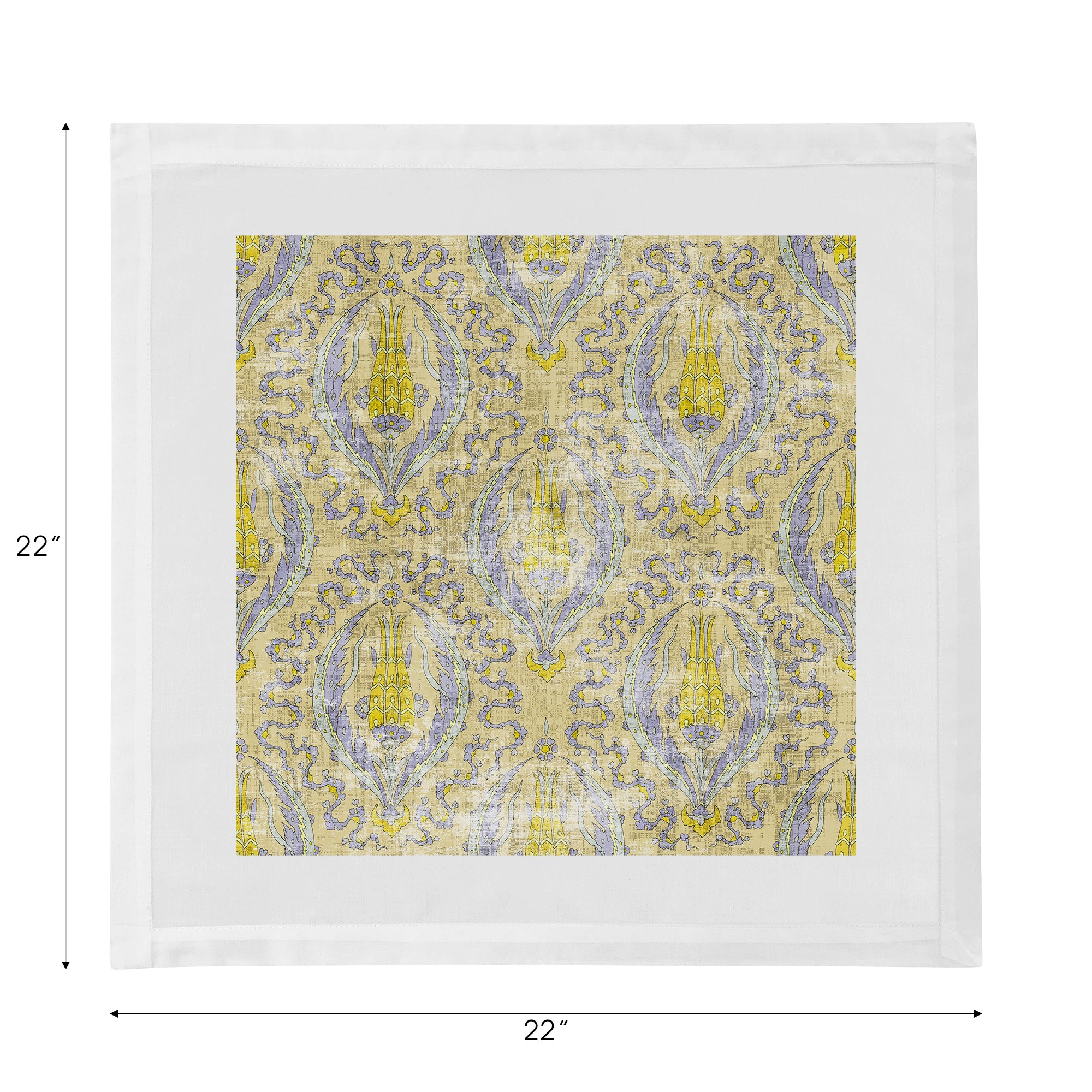 Byzantine Jewel Gold Cotton Sateen Dinner Napkins - nicolettemayer.com