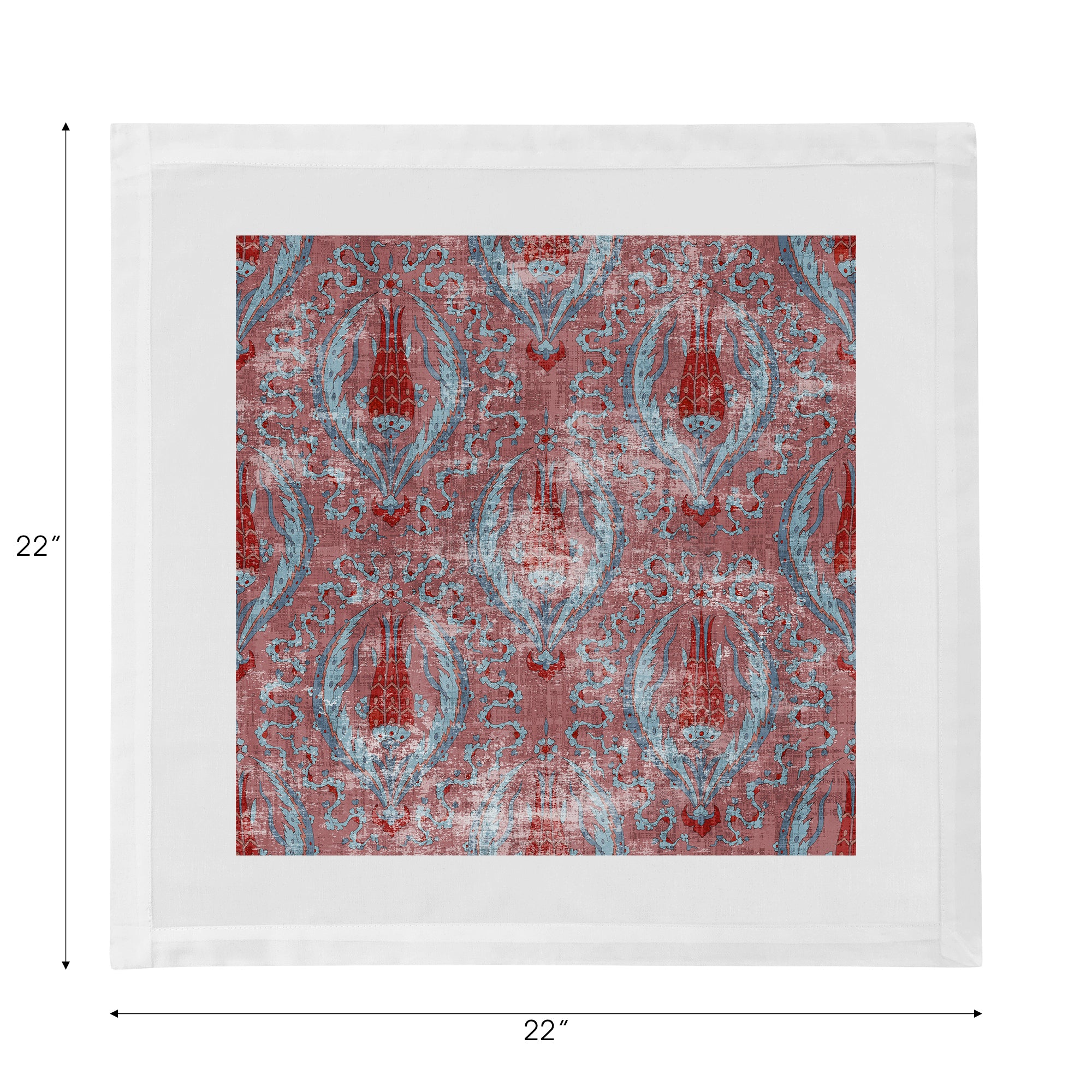 Byzantine Jewel Red 22X22 Baumwollsatin-Servietten, 4er-Set