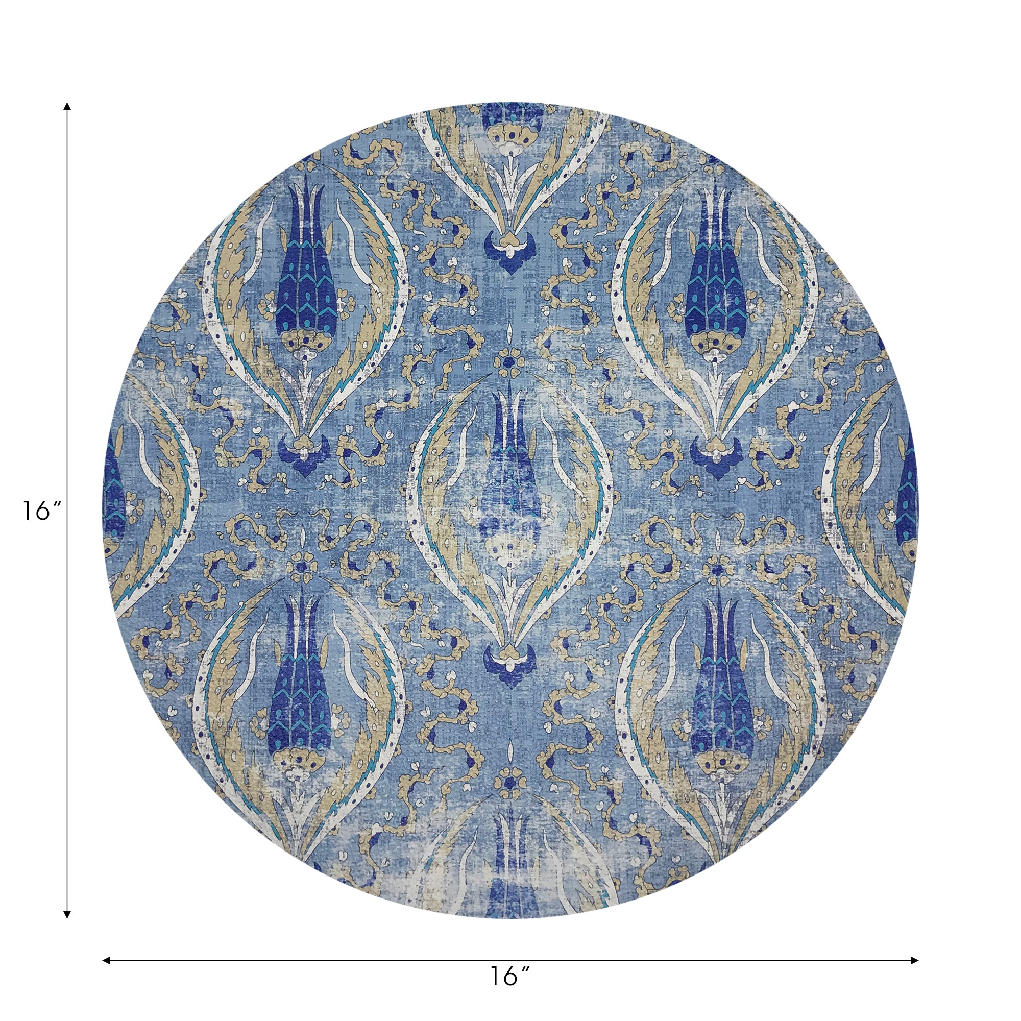 Byzantine Jewel Classic 16" Round Pebble Placemats, Set of 4 - nicolettemayer.com
