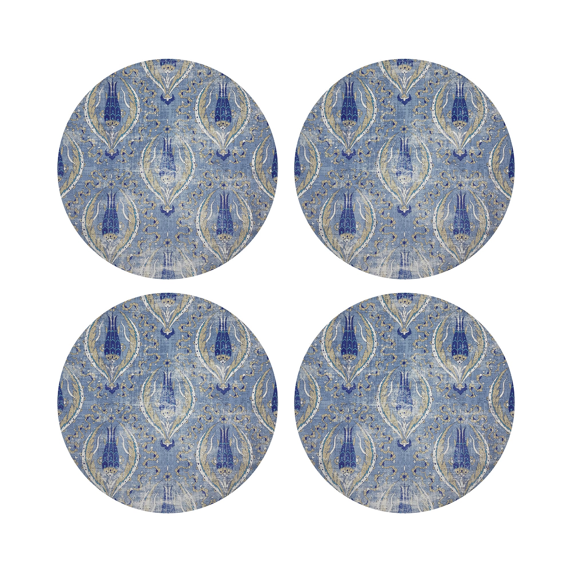 Byzantine Jewel Classic 16" Round Pebble Placemats, Set of 4 - nicolettemayer.com