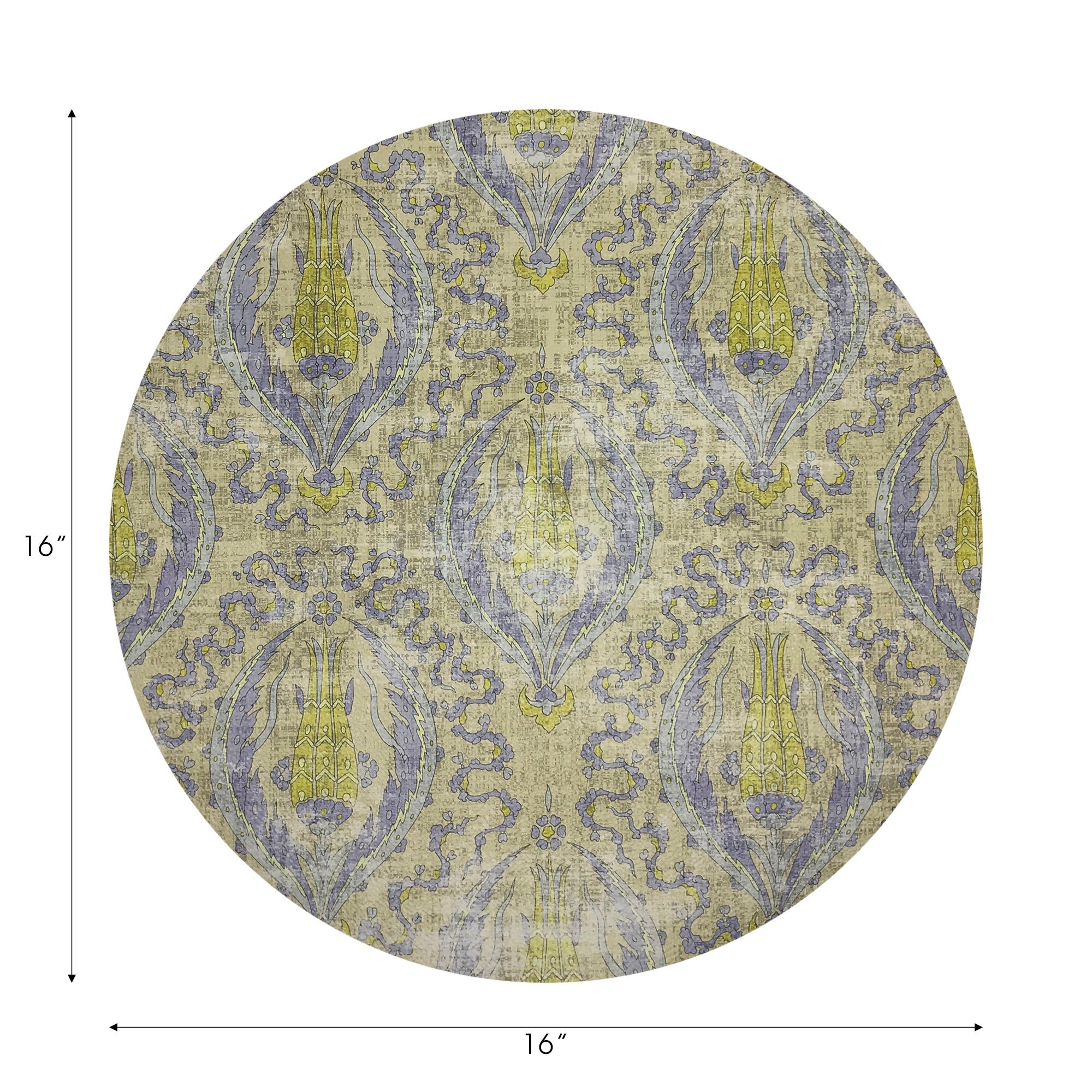 Byzantine Jewel Gold 16" Round Pebble Placemats, Set of 4 - nicolettemayer.com