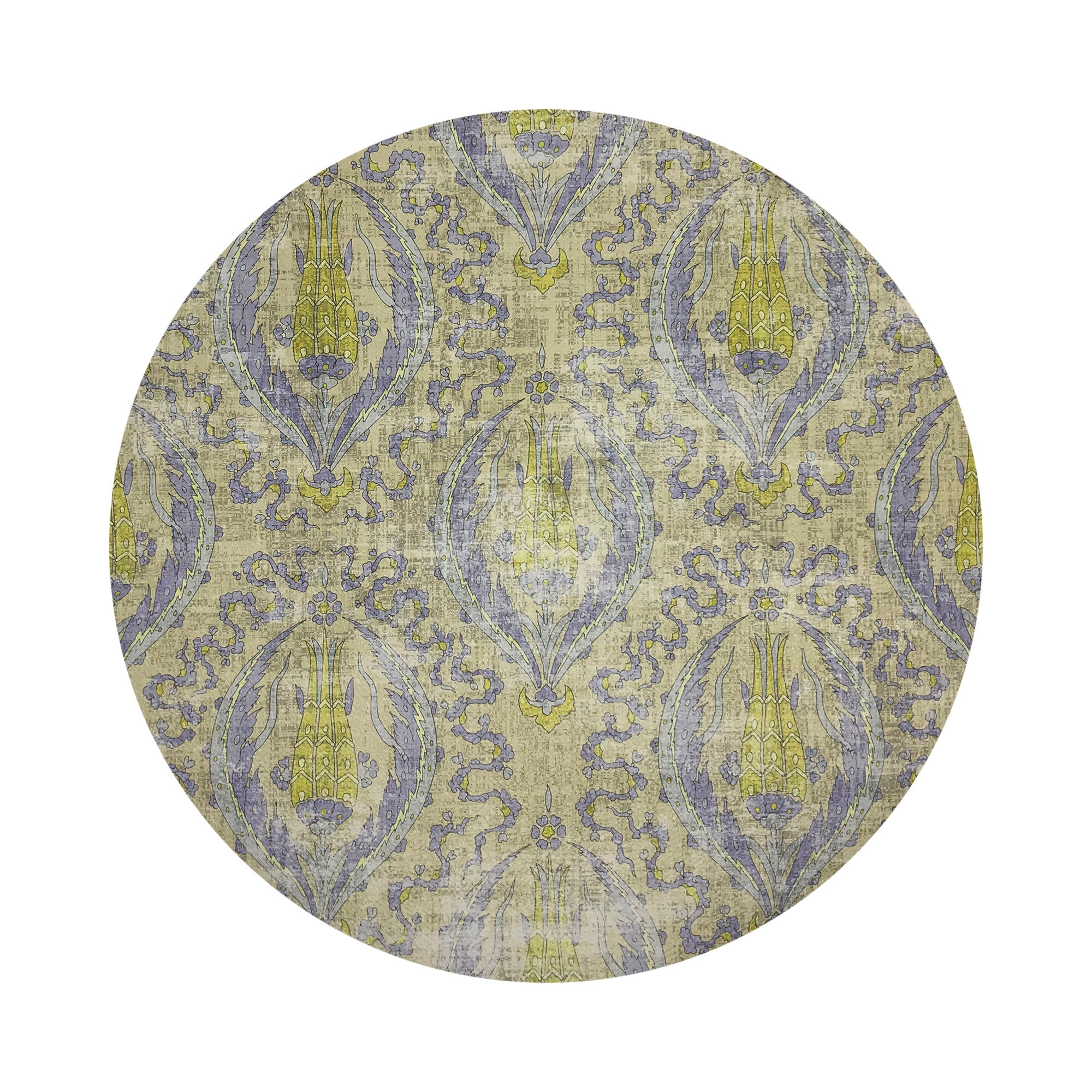 Byzantine Jewel Gold 16" Round Pebble Placemats, Set of 4 - nicolettemayer.com