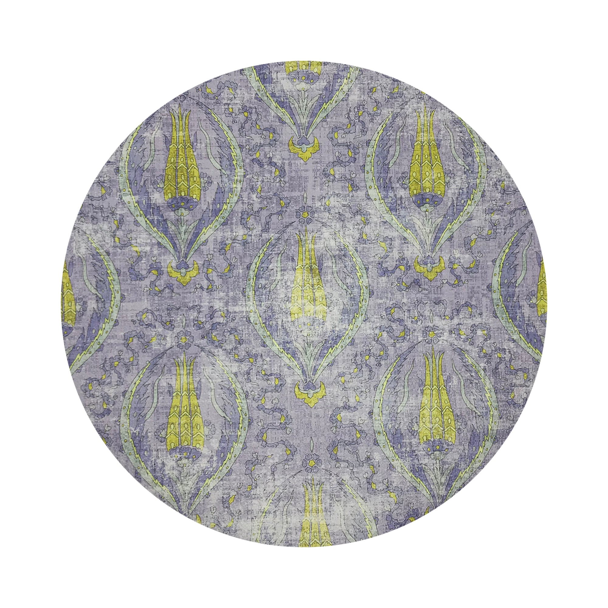 Byzantine Jewel Lilac 16" Round Pebble Placemats, Set of 4 - nicolettemayer.com
