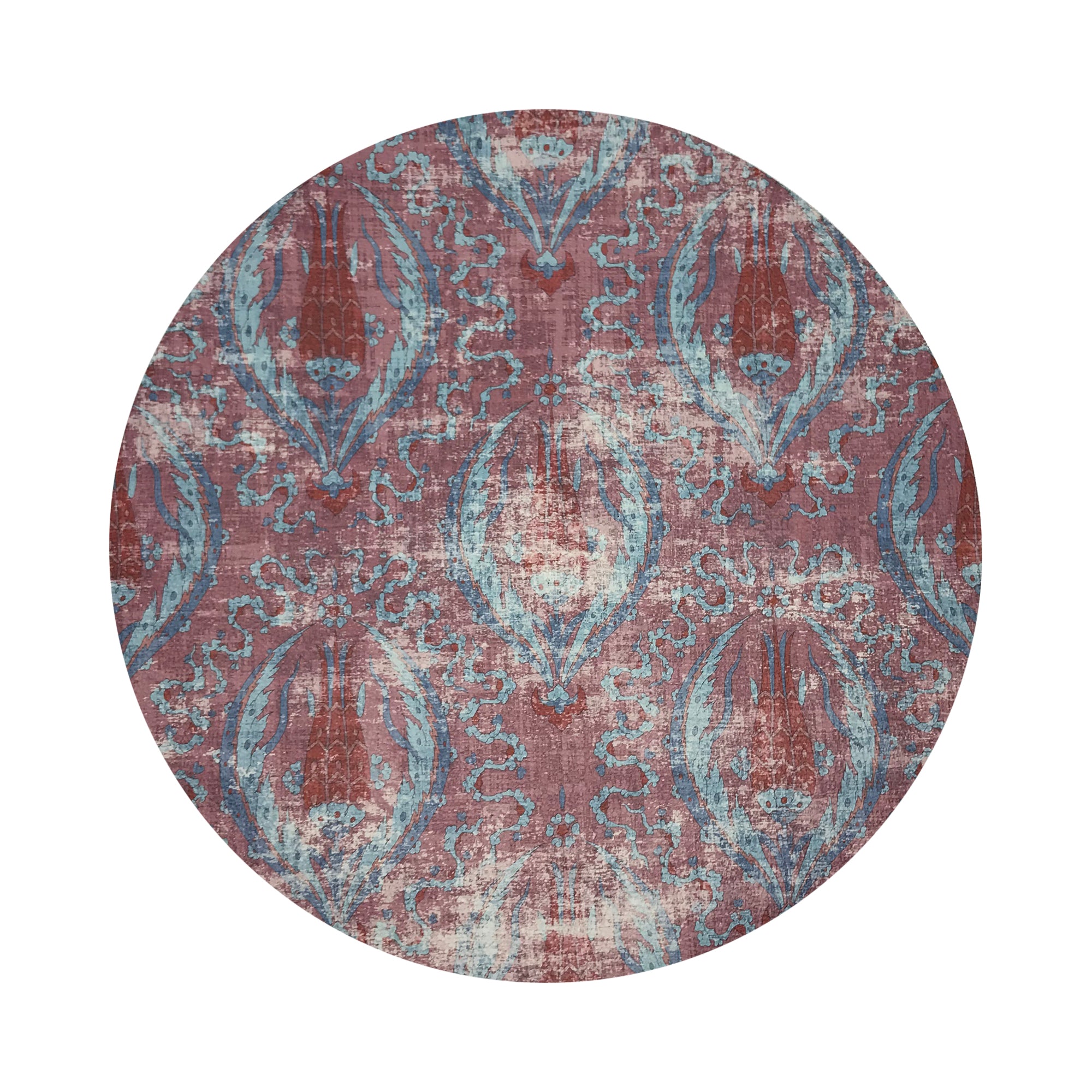 Byzantine Jewel Red 16" Round Pebble Placemats, Set of 4 - nicolettemayer.com