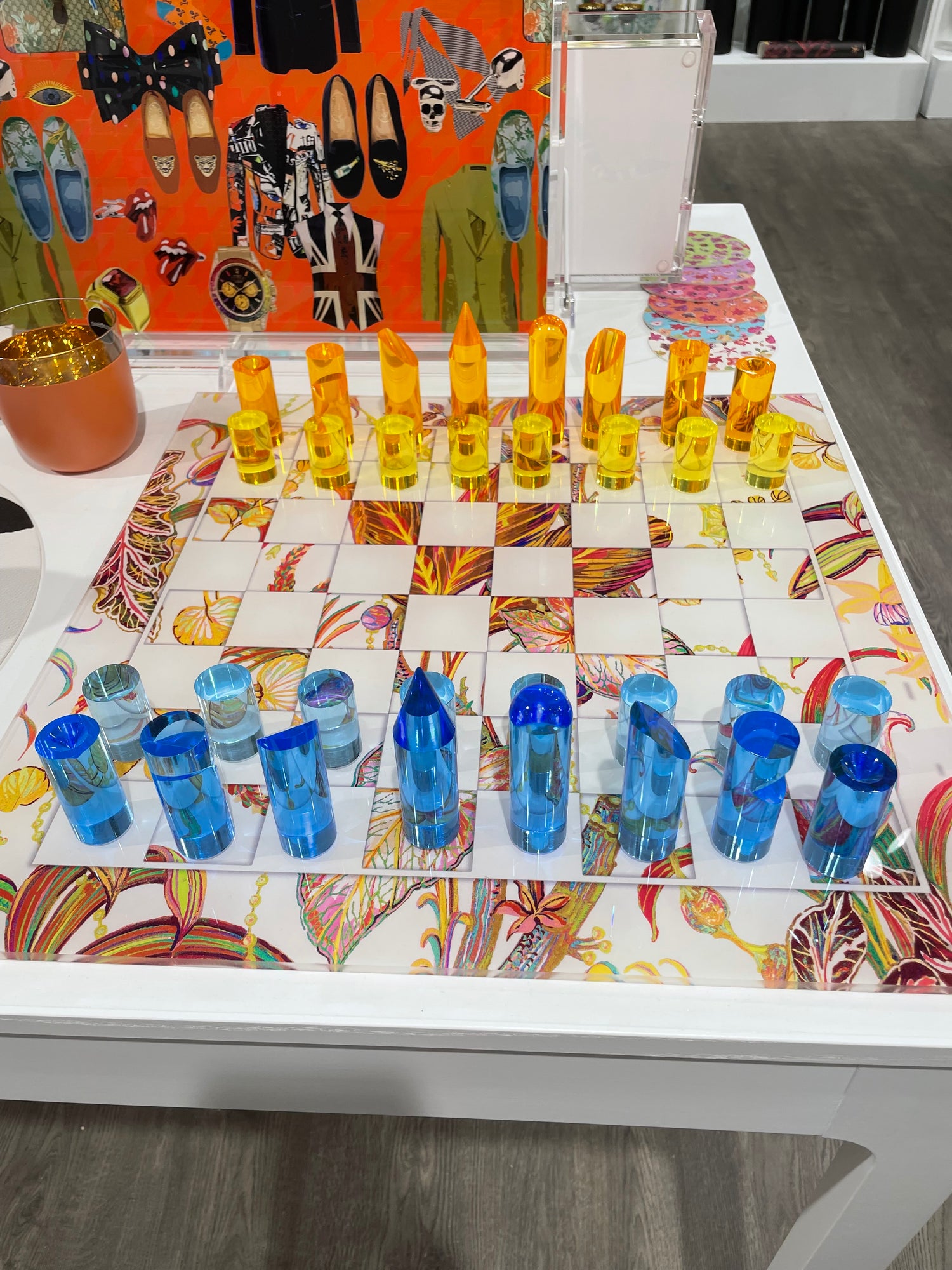 Amazonia Splendor Acrylic Chess