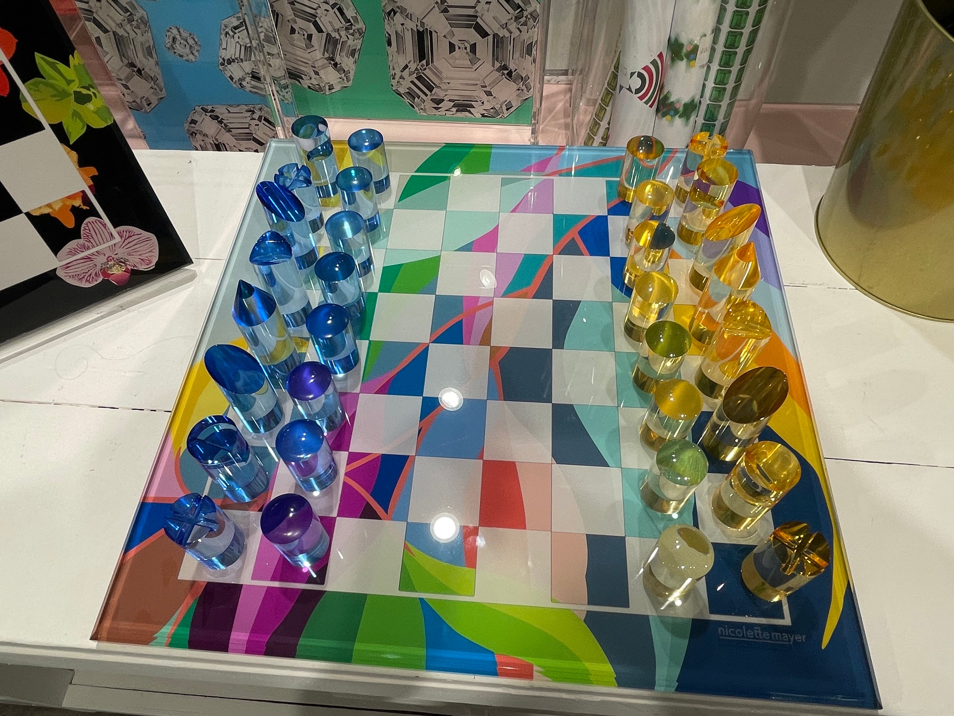 Eucalyptus Spring Acrylic Chess Set