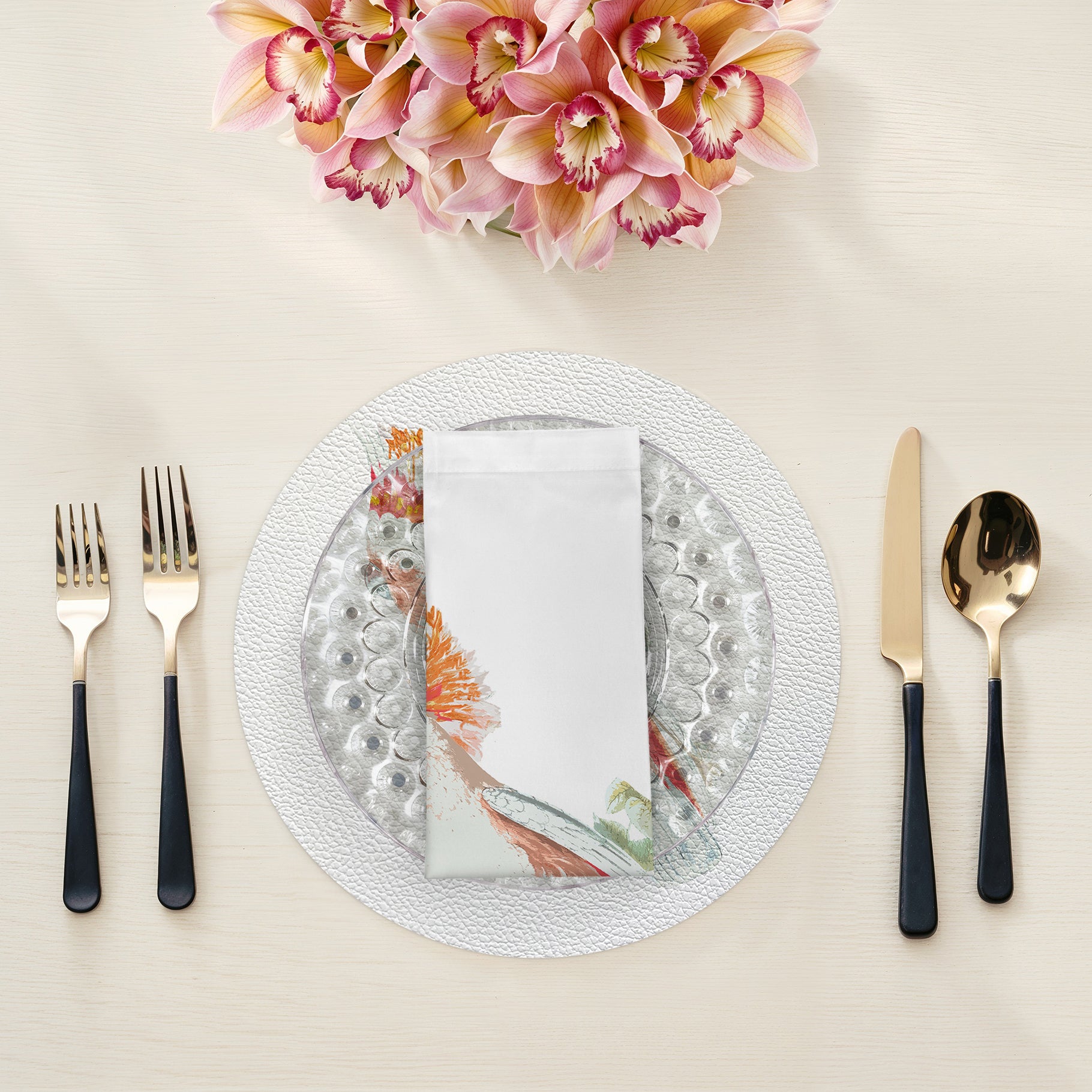 Cockatoo Cotton Sateen Dinner Napkins - nicolettemayer.com