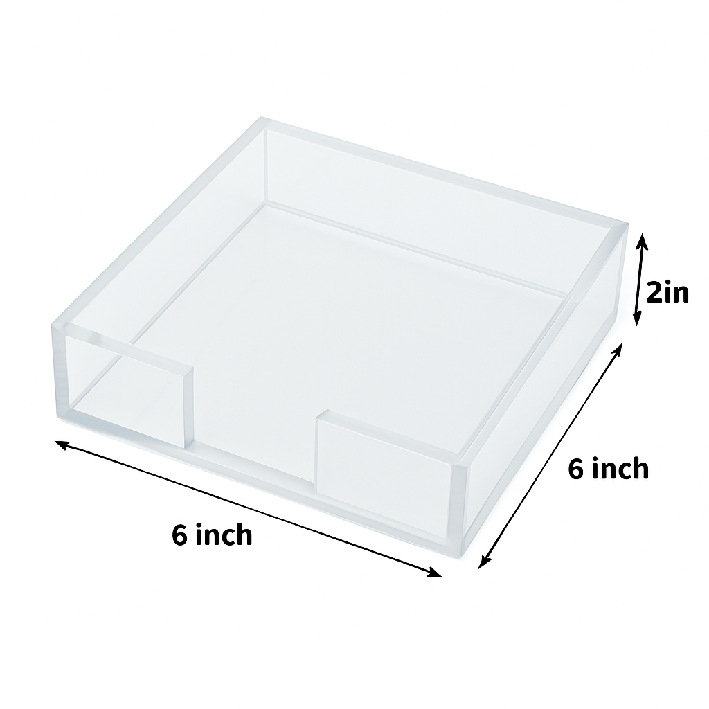 Jewel White Note Cards With Acrylic Holder