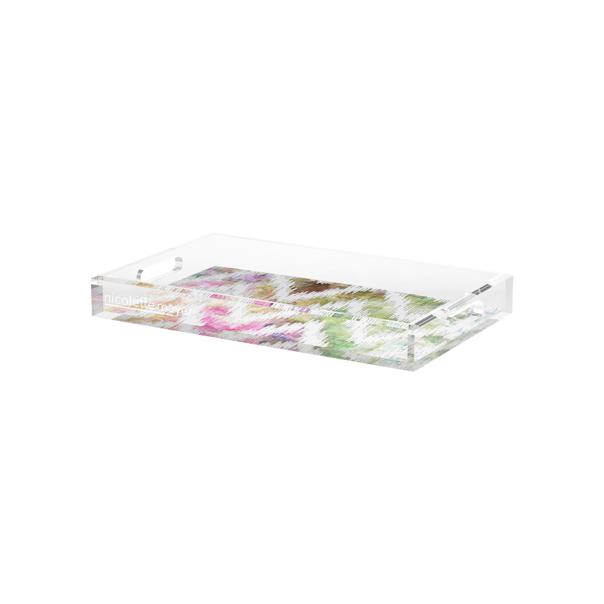 Chevron Richesse Acrylic Decorative Tray, 12.5 x 7.75 in. by Nicolette Mayer