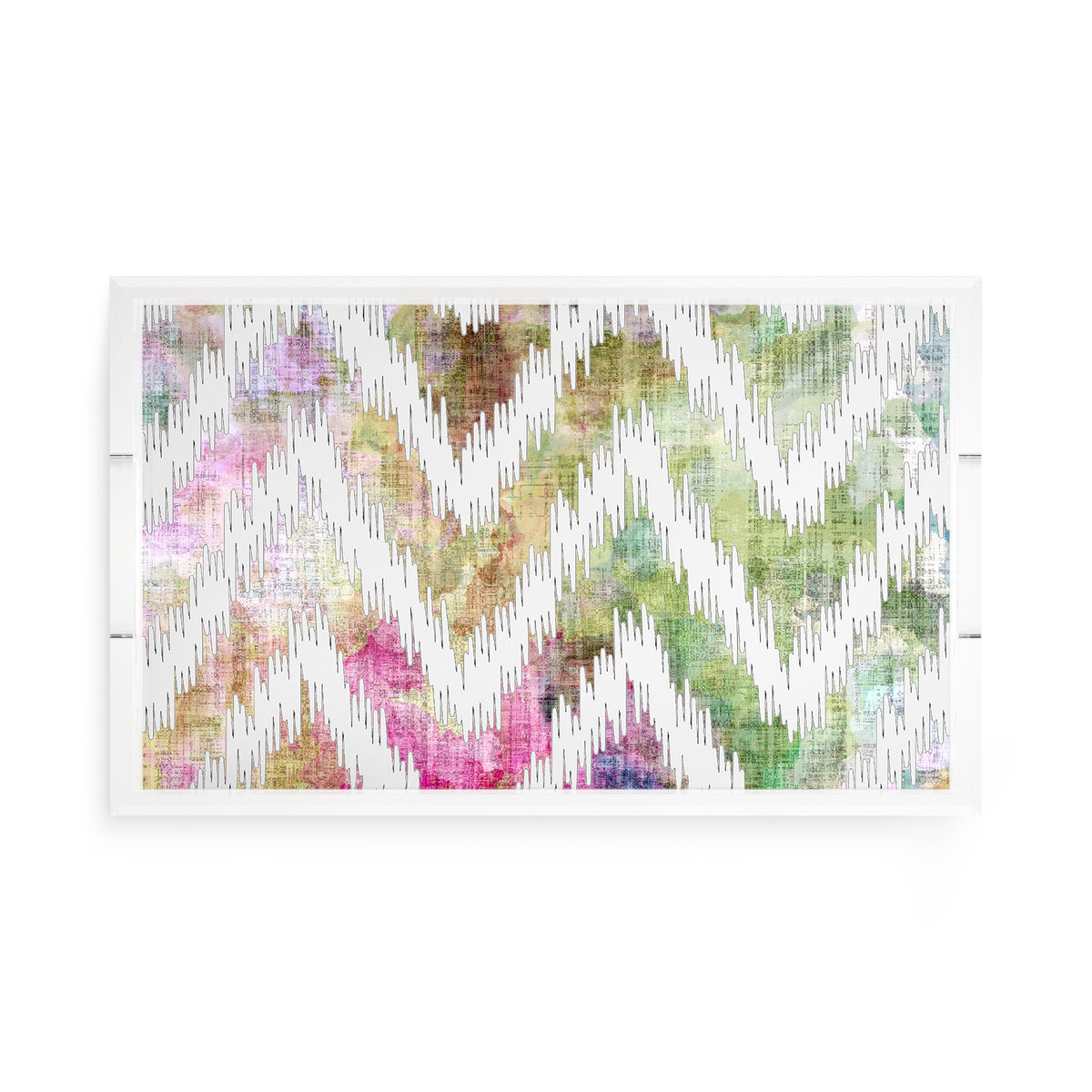 Chevron Richesse Acrylic Decorative Tray, 17 x 10.5 in. by Nicolette Mayer