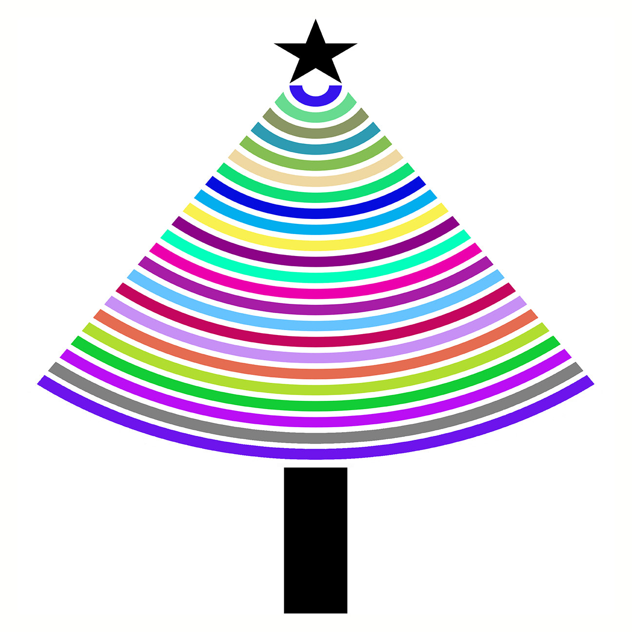 Christmas Tree Brights Vegan Leather Round Coasters