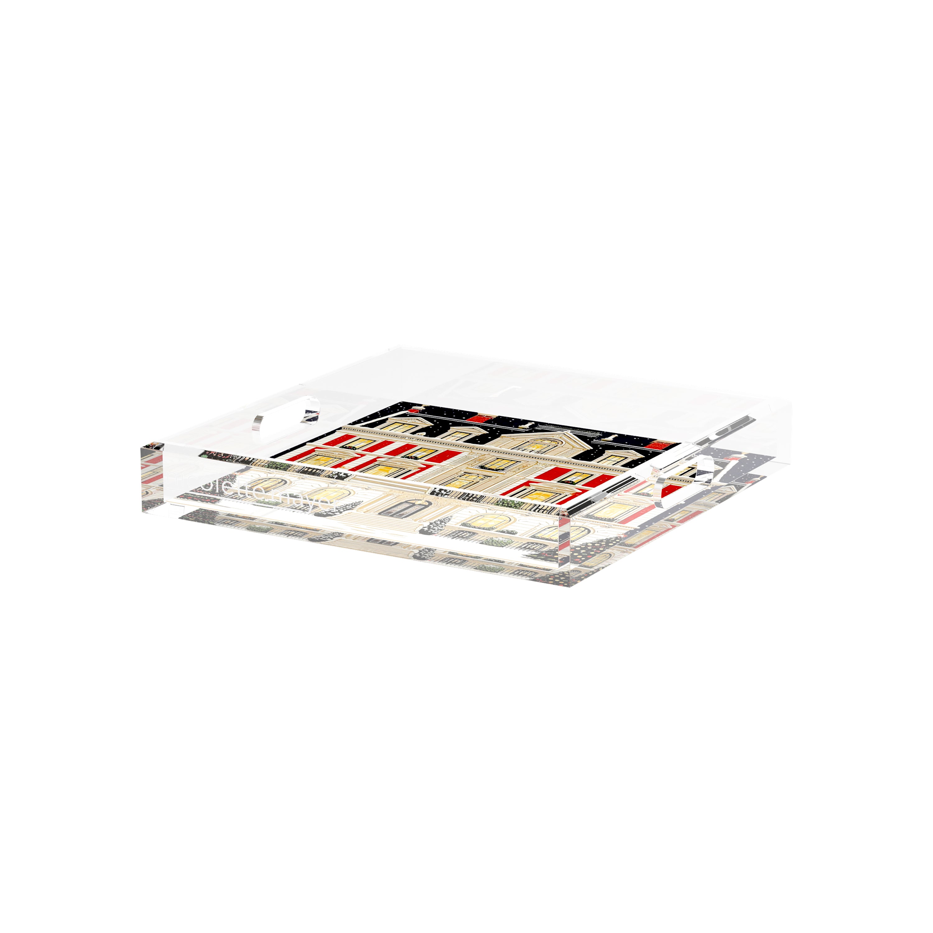 Christmas On Fifth Avenue 12X12 Acrylic Tray - nicolettemayer.com
