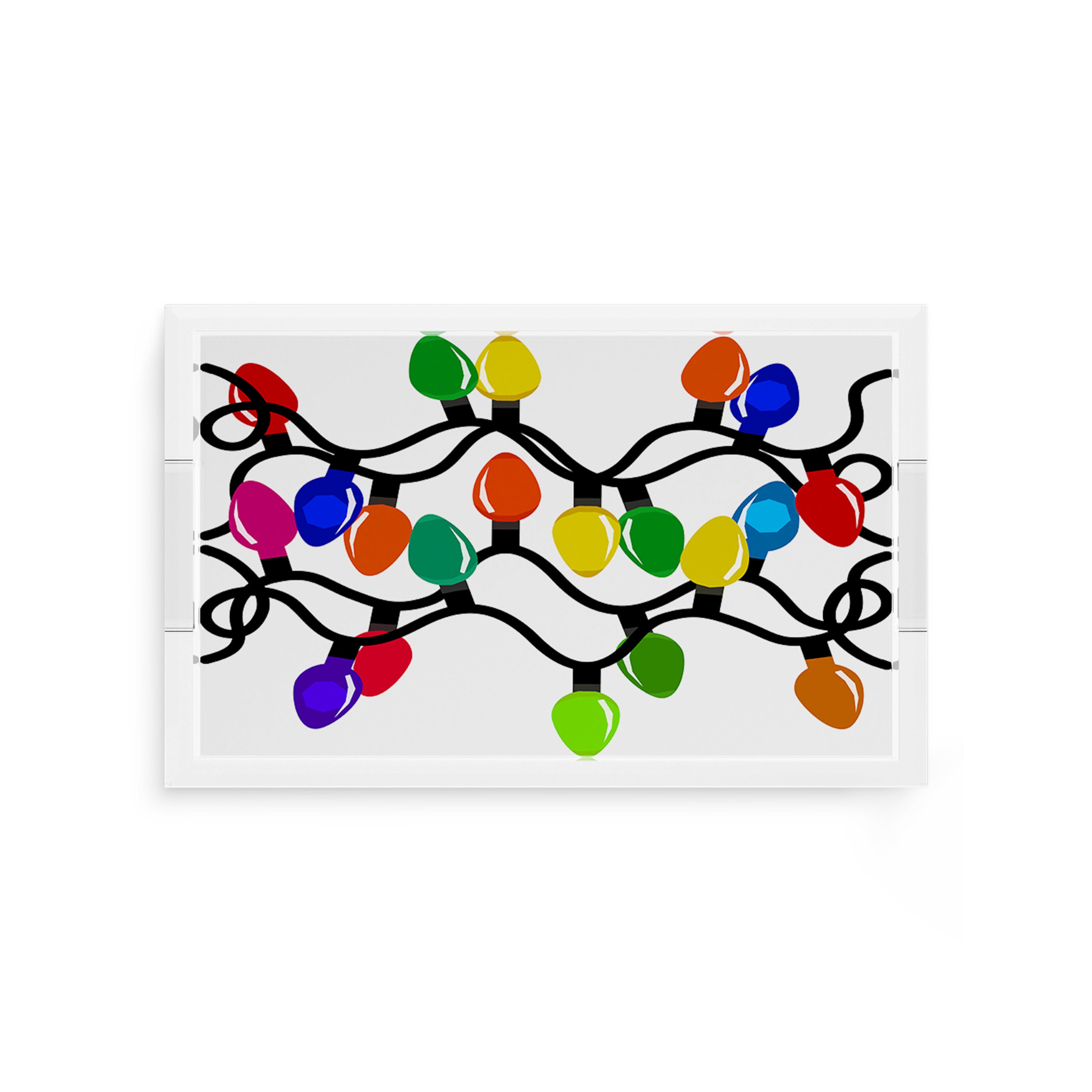 Xmas Tangle Primaries 12.5X7.75 Acrylic Tray - nicolettemayer.com