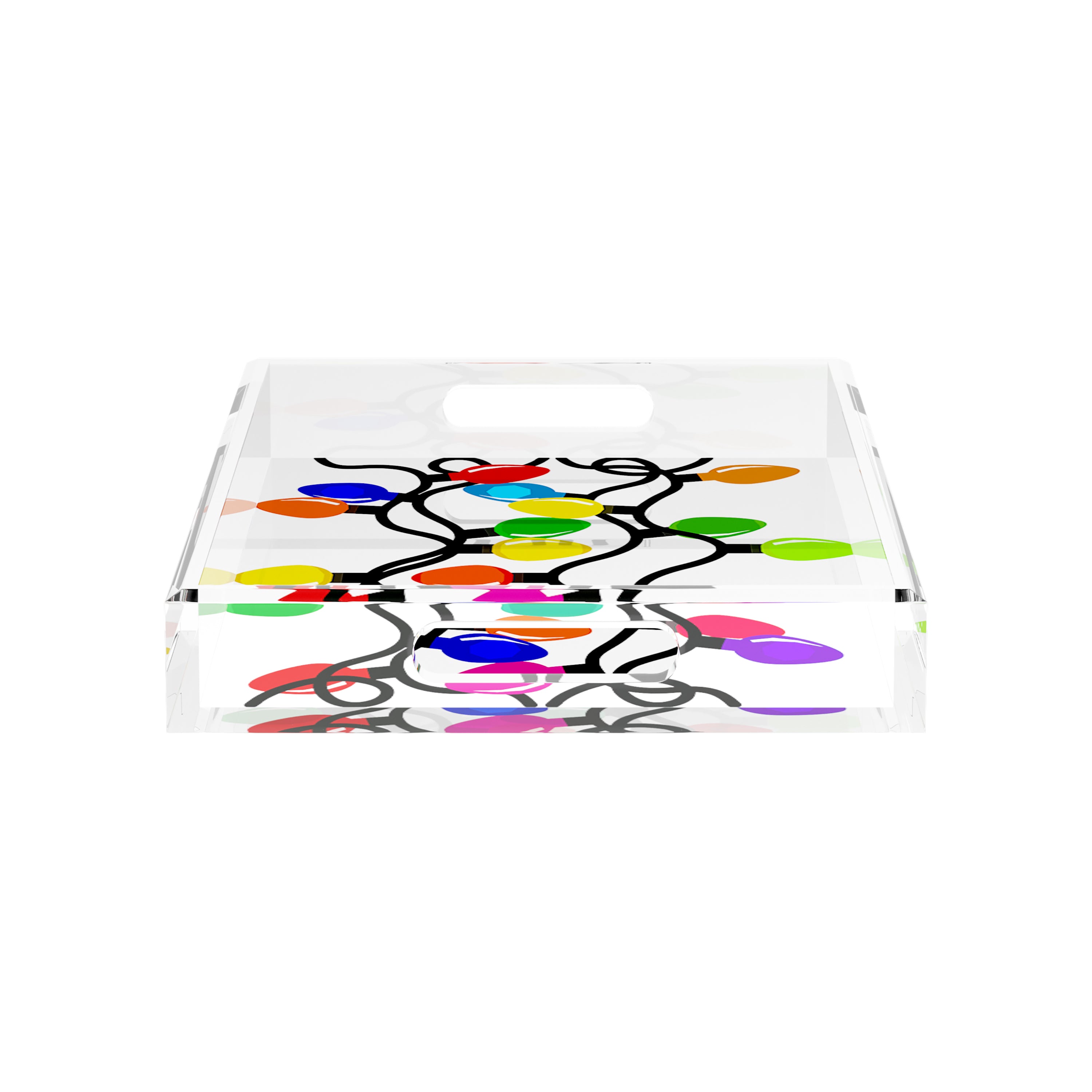 Xmas Tangle Primaries 15X15 Acrylic Tray - nicolettemayer.com