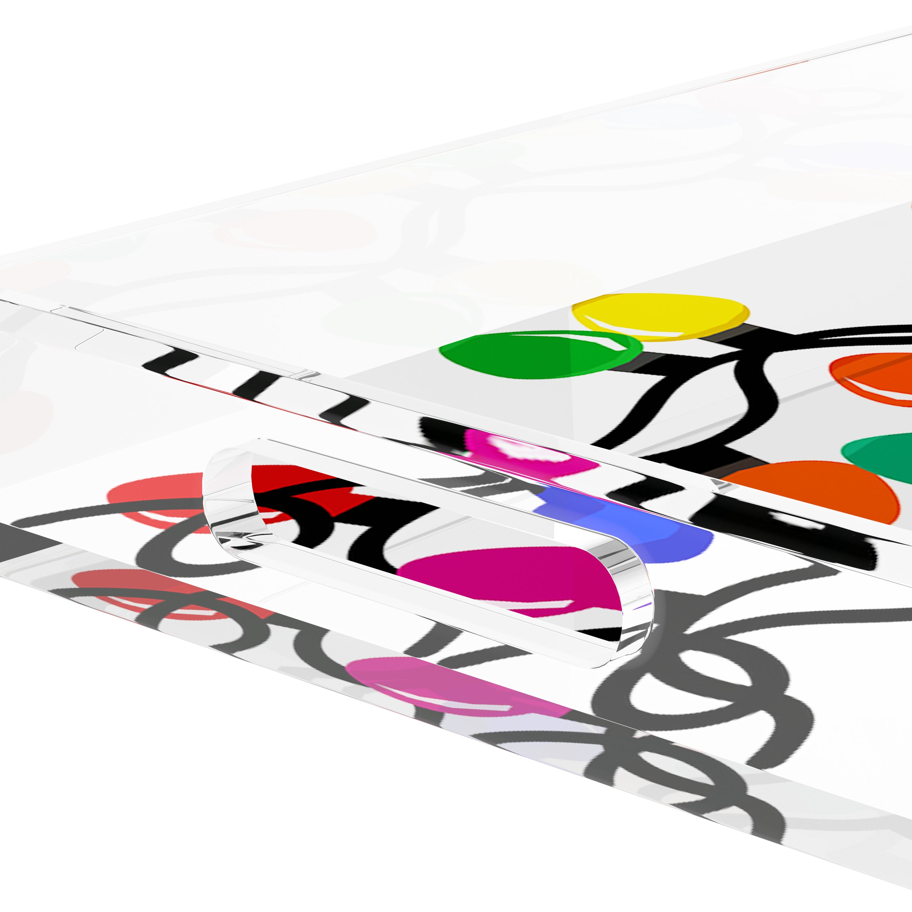 Xmas Tangle Primaries 17X10.5 Acrylic Tray - nicolettemayer.com