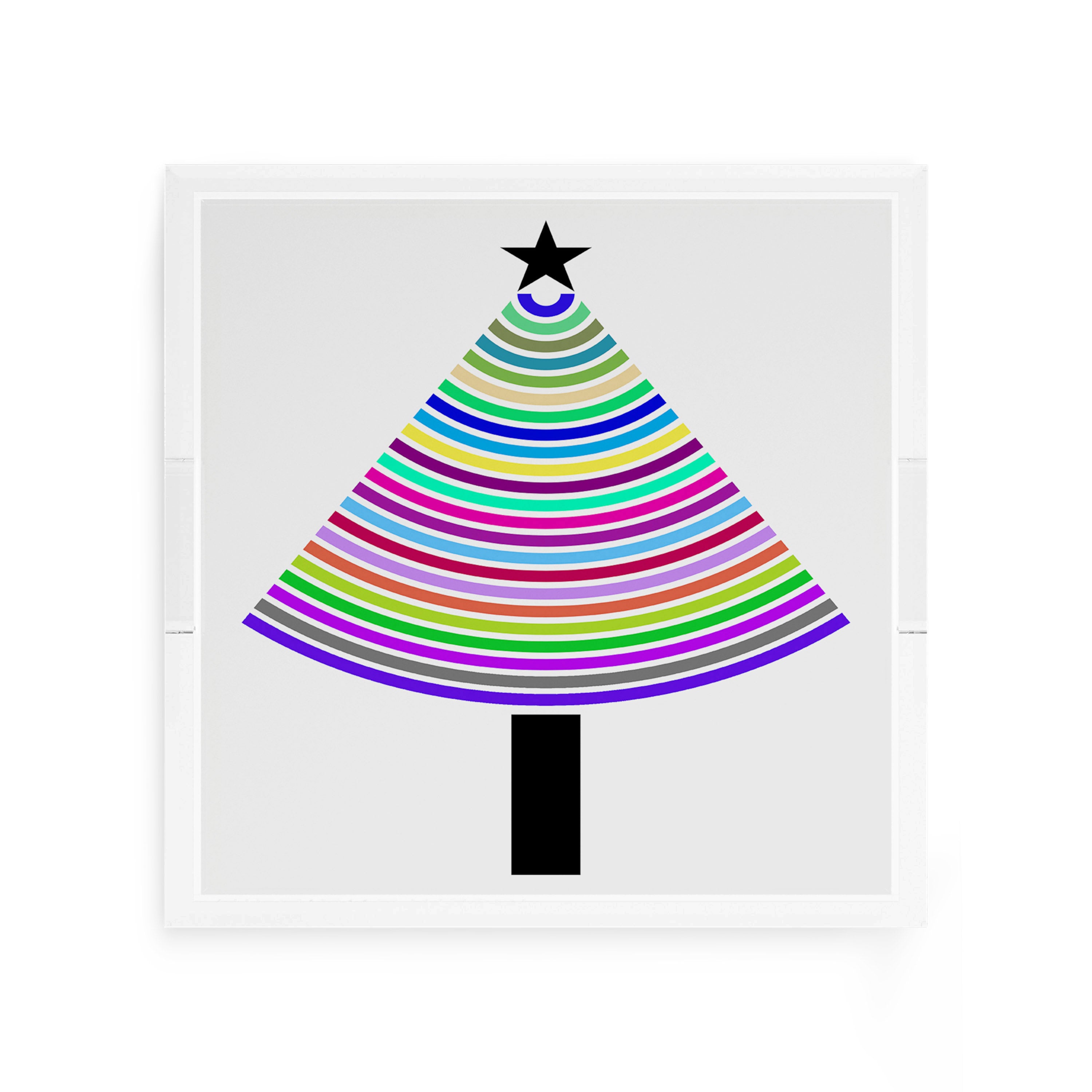 Christmas Tree Brights 12X12 Acrylic Tray - nicolettemayer.com