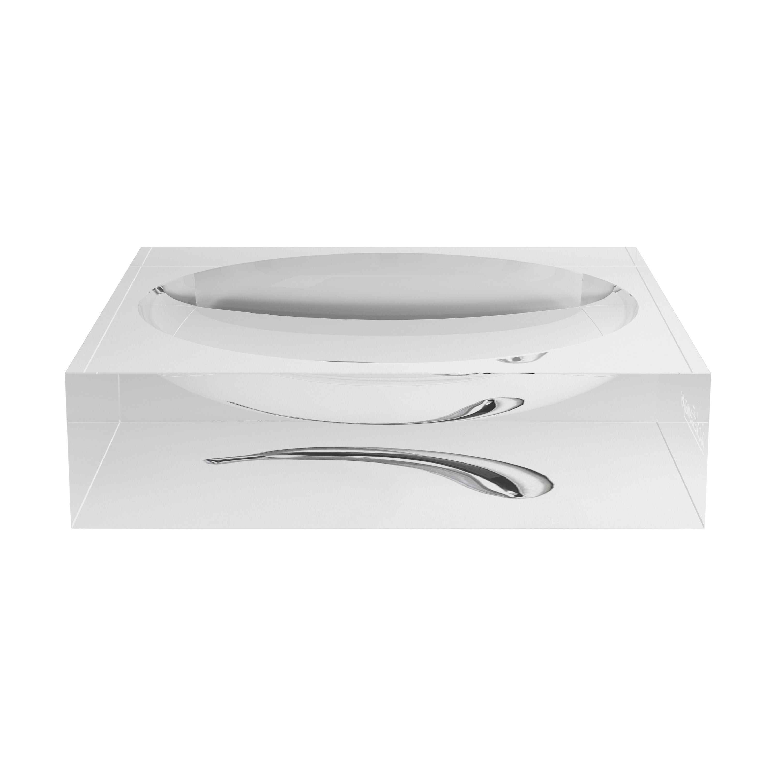 Chrome Banana White Acrylic Candy Catchall Dish