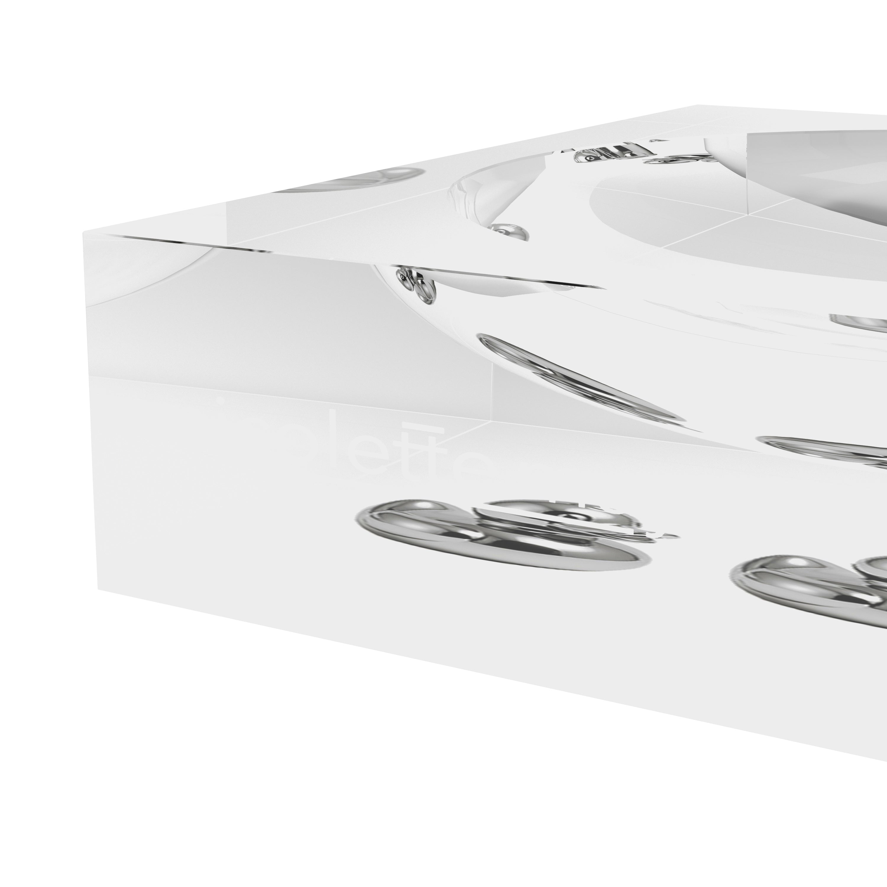 Chrome Duckies White Acrylic Candy Catchall Dish