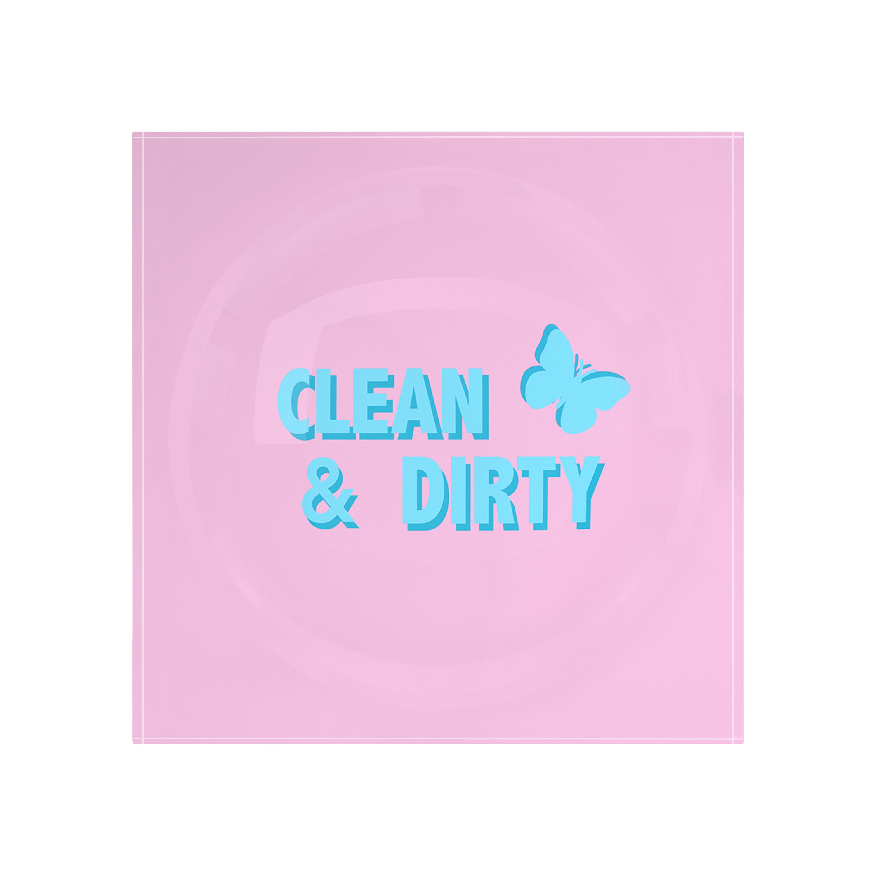 Canasta Clean And Dirty Pale Pink Blue Candy Catchall Dish