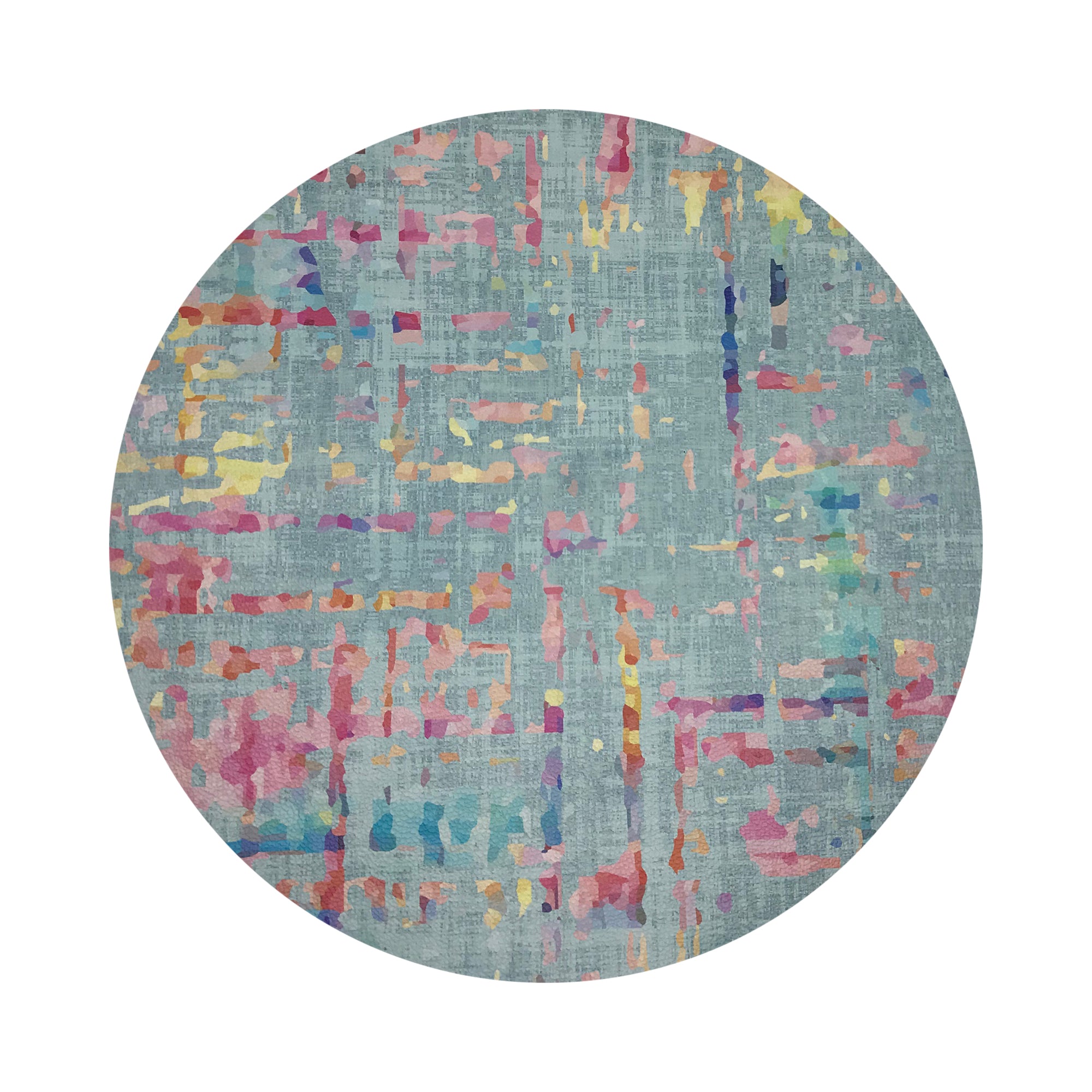 Coco Bleu 16" Round Pebble Placemats, Set of 4 - nicolettemayer.com
