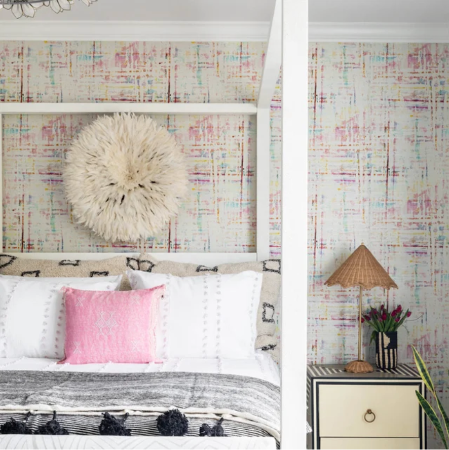 Papier peint crème coco, au mètre carré