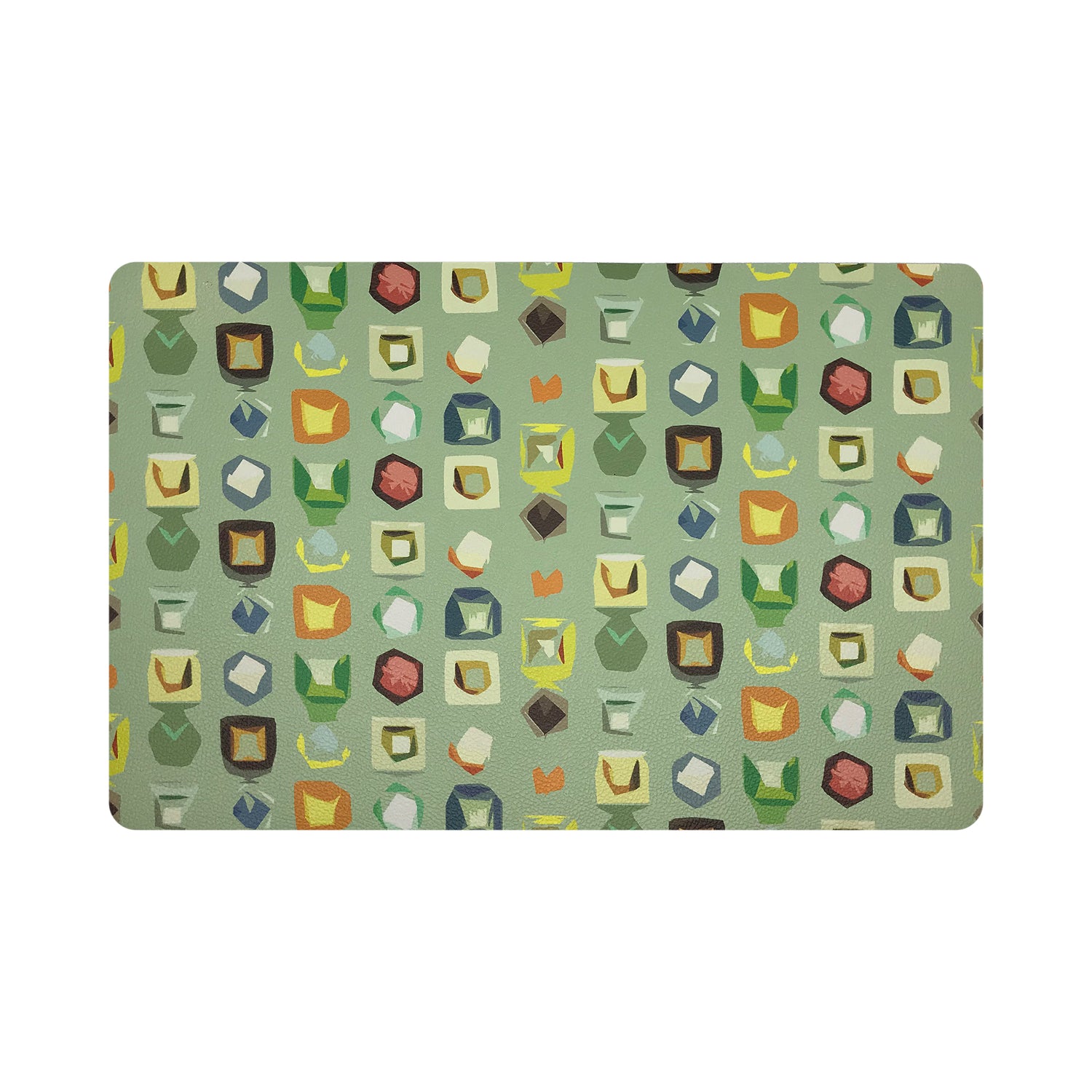 COLOR POP GRANADA 17.5" Rectangle Pebble Placemat, Set Of 4 - nicolettemayer.com