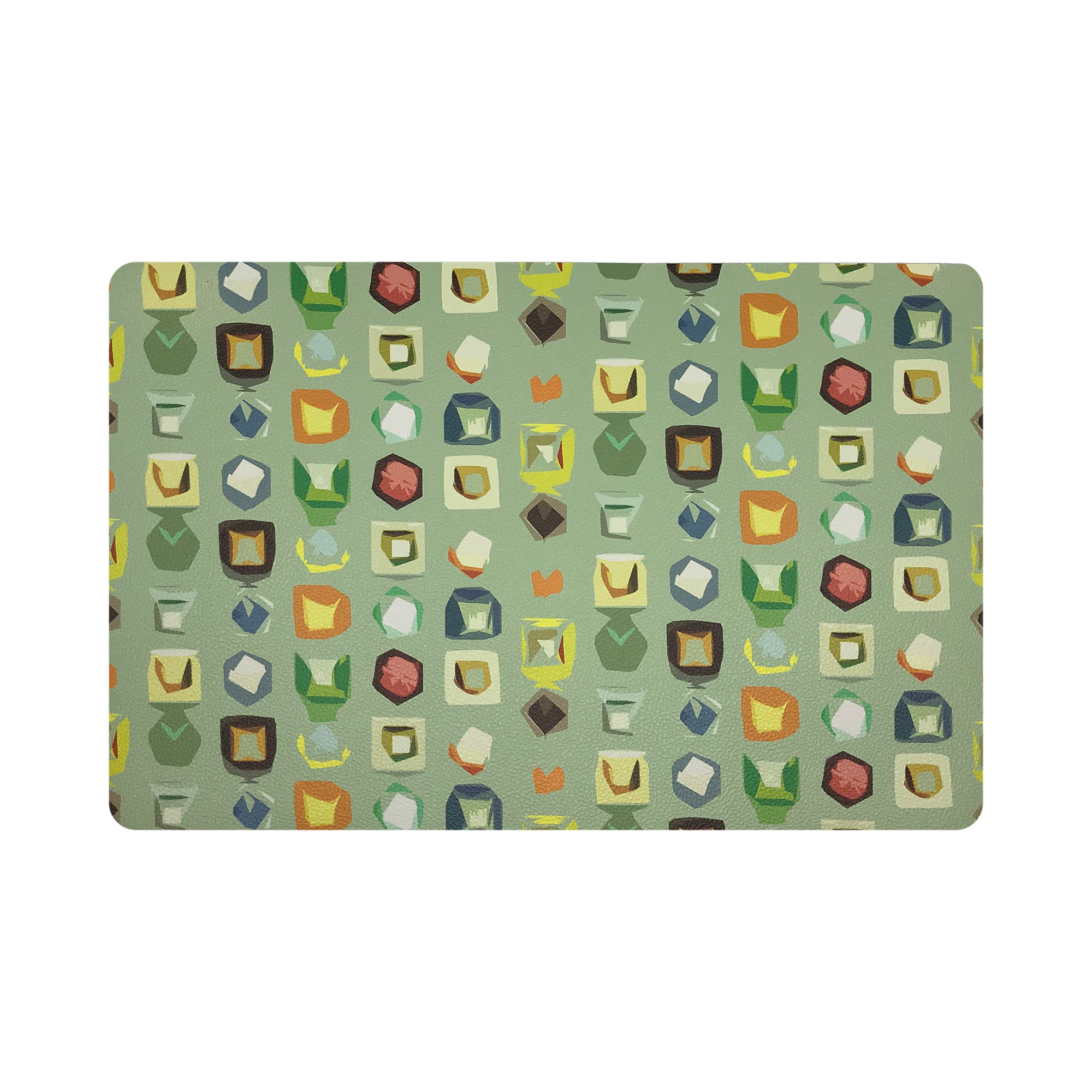 COLOR POP GRANADA 17.5" Rectangle Pebble Placemat, Set Of 4 - nicolettemayer.com