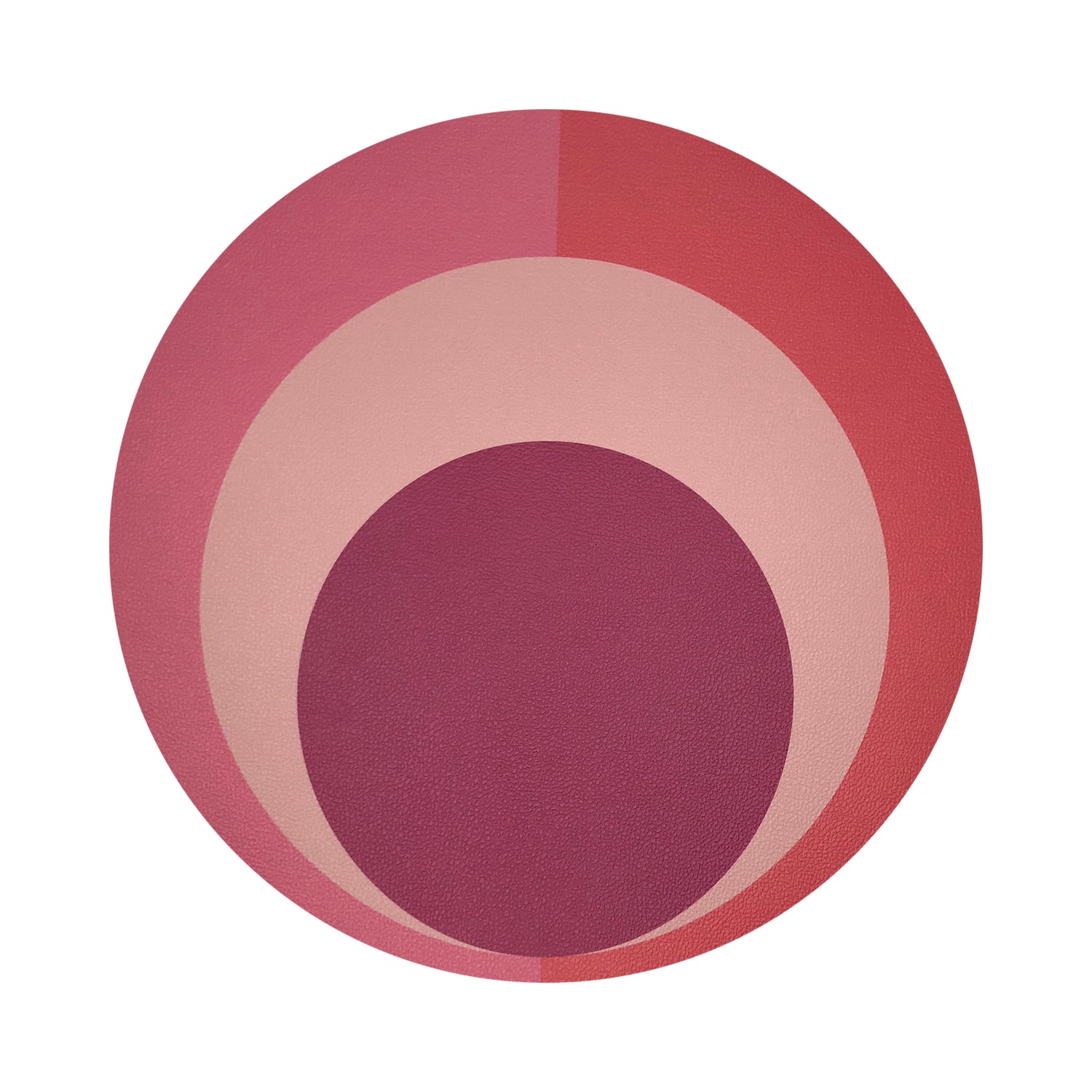 Colorblock Pink Coral 16" Round Pebble Placemats, Set of 4 - nicolettemayer.com