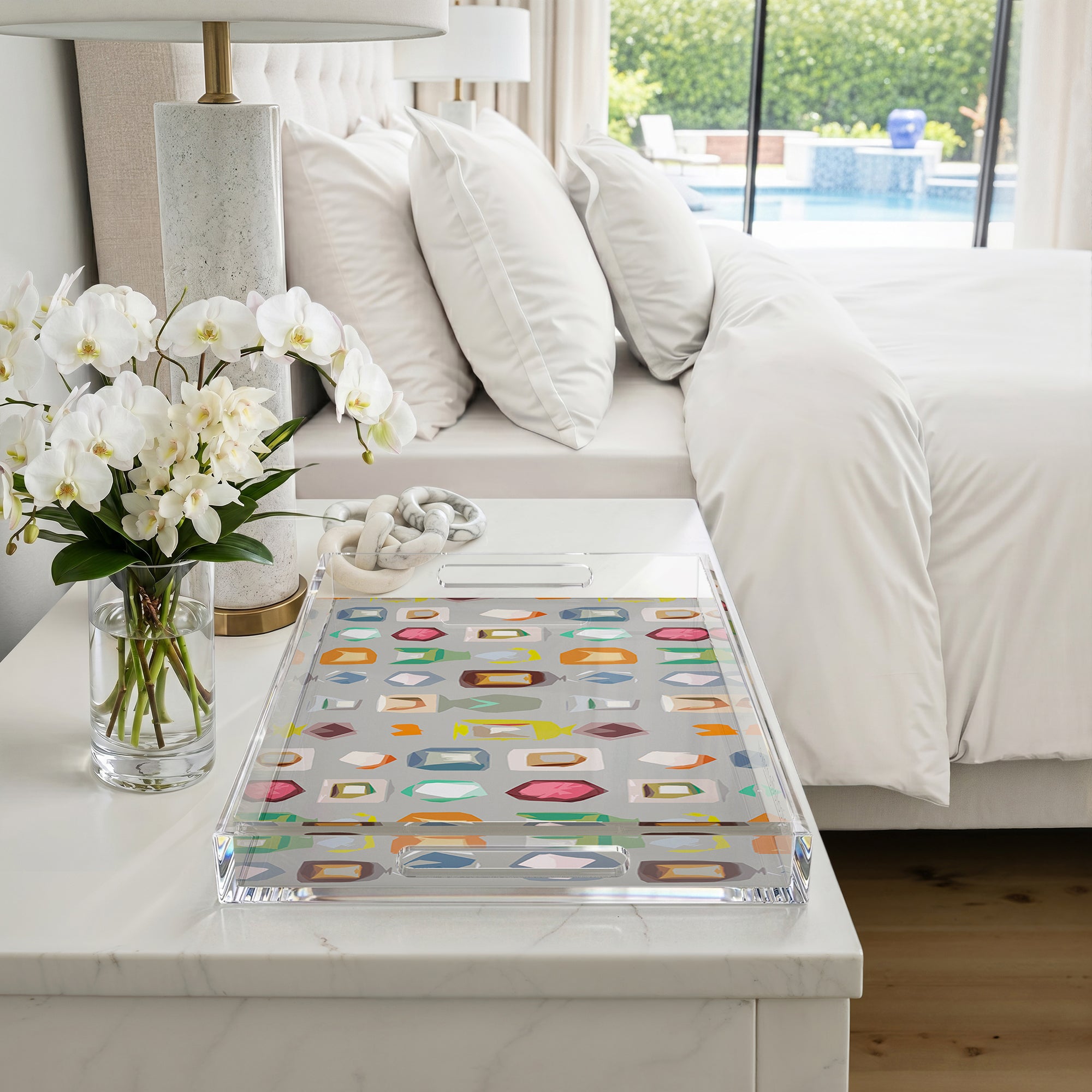 Colorpop Andre 22.5X14.5 Acrylic Tray - nicolettemayer.com