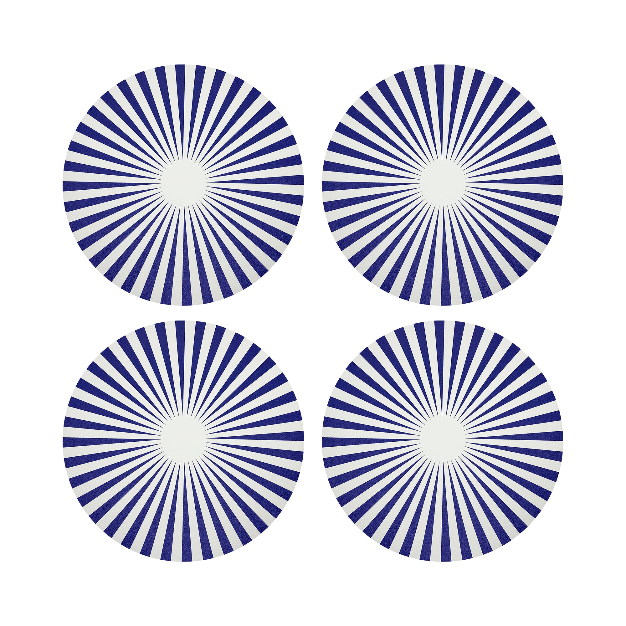 Constellations Point Vegan Leather Round Pebble Placemat - nicolettemayer.com