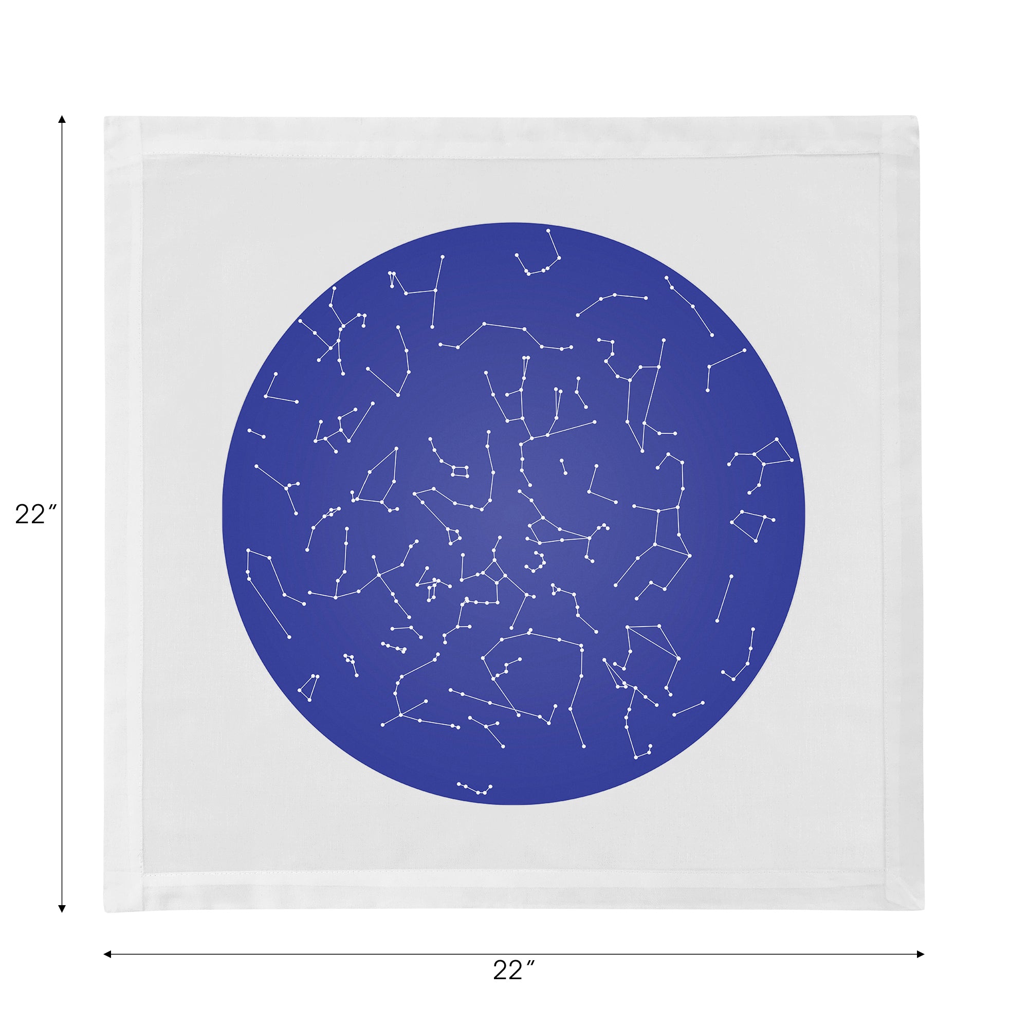 Constellations Stars Cotton Sateen Dinner Napkins - nicolettemayer.com