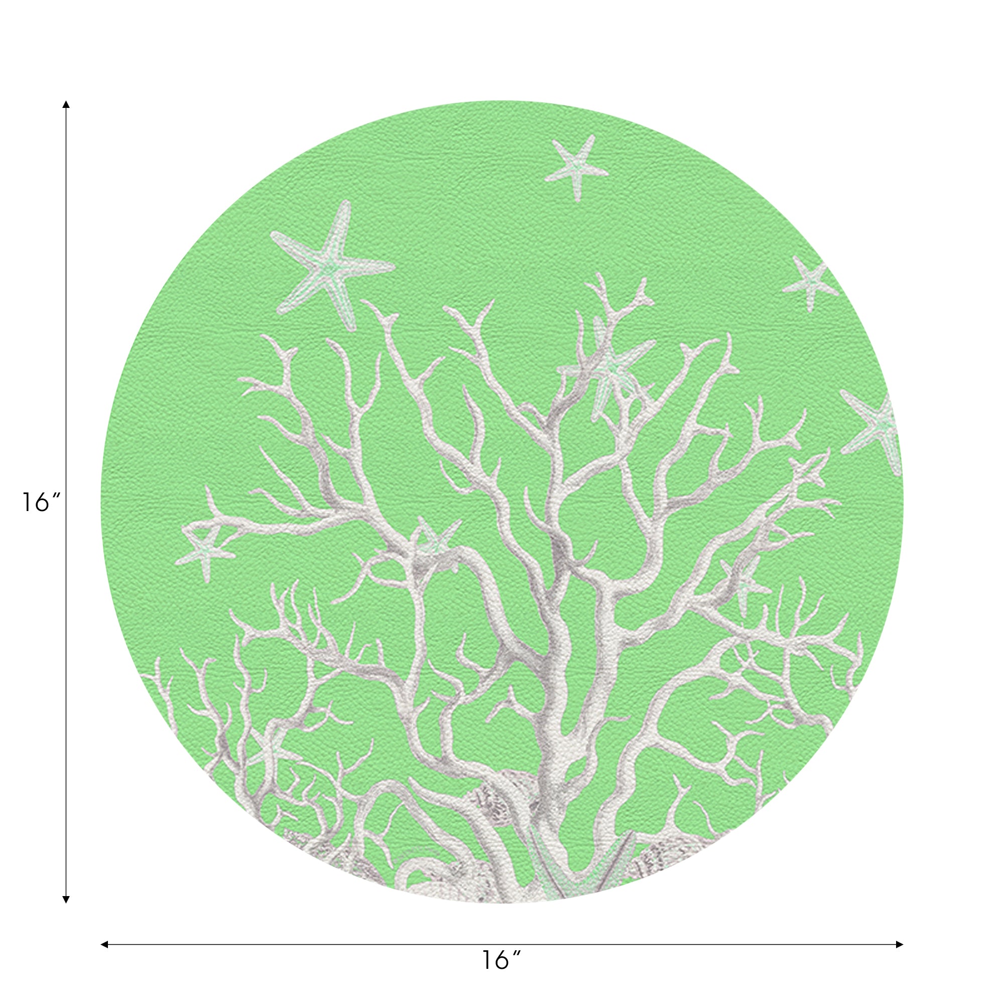 Coral Branch Colony 16" Round Pebble Placemats, Set of 4 - nicolettemayer.com