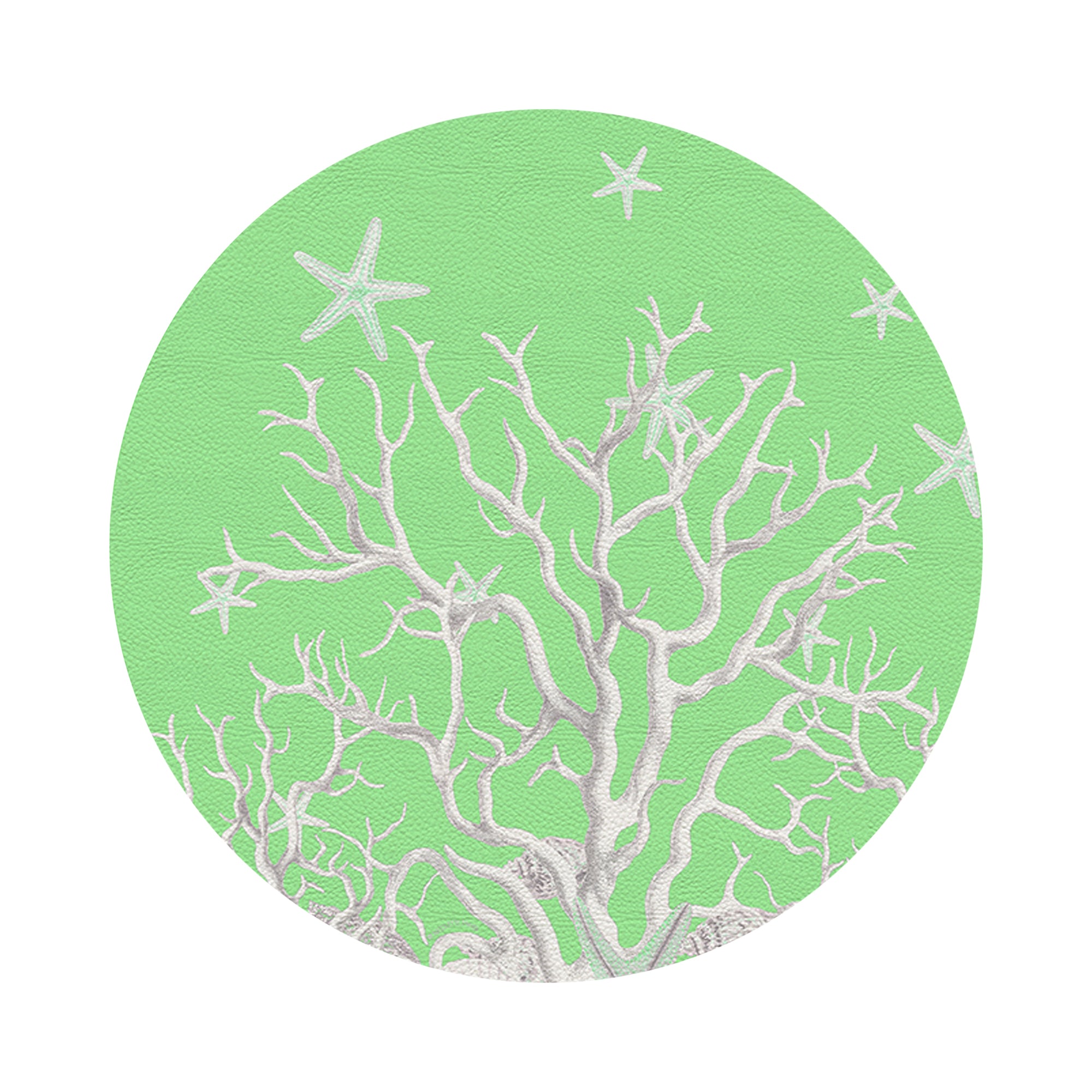 Coral Branch Colony 16" Round Pebble Placemats, Set of 4 - nicolettemayer.com