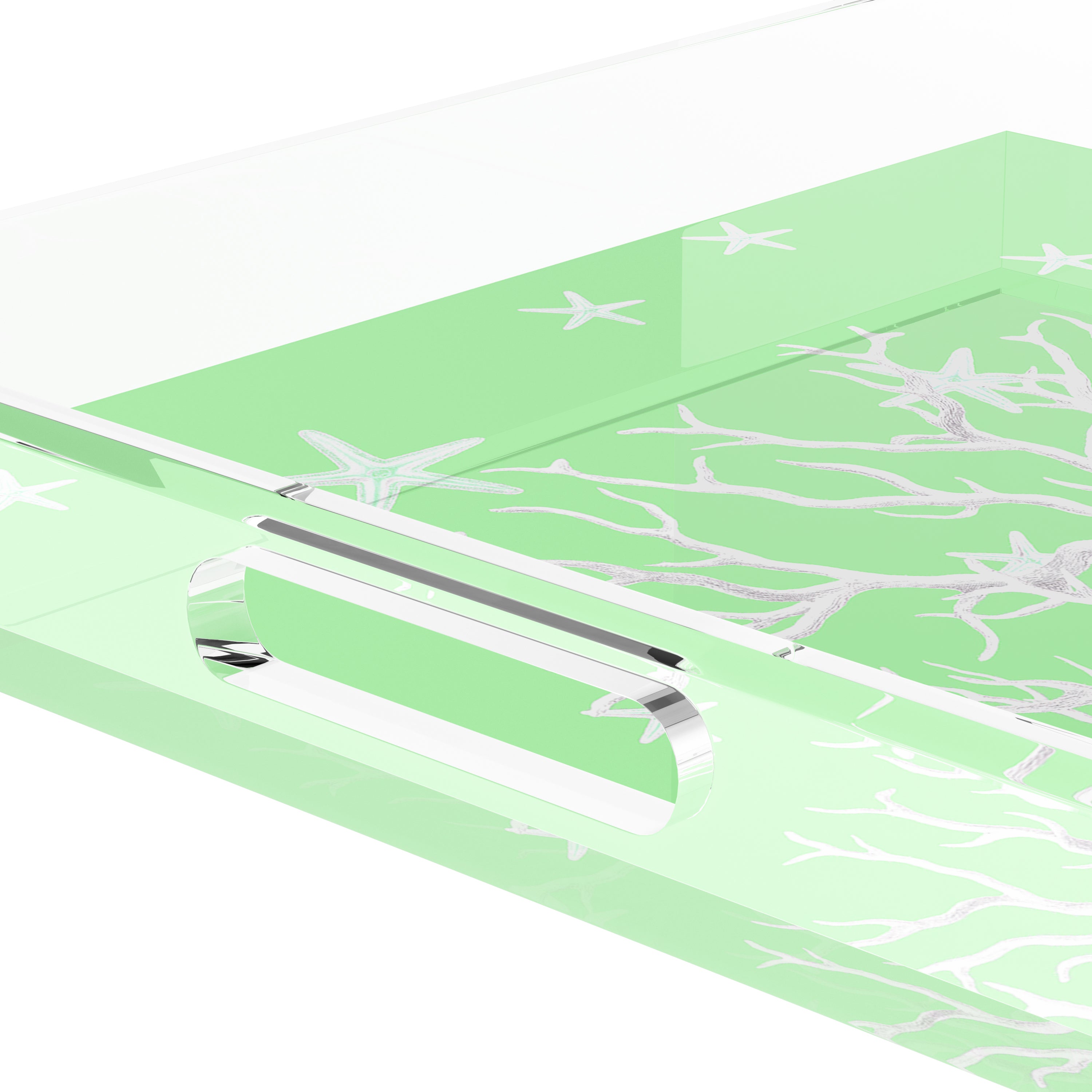 Coral Reef Colony 18X18 Acrylic Tray - nicolettemayer.com