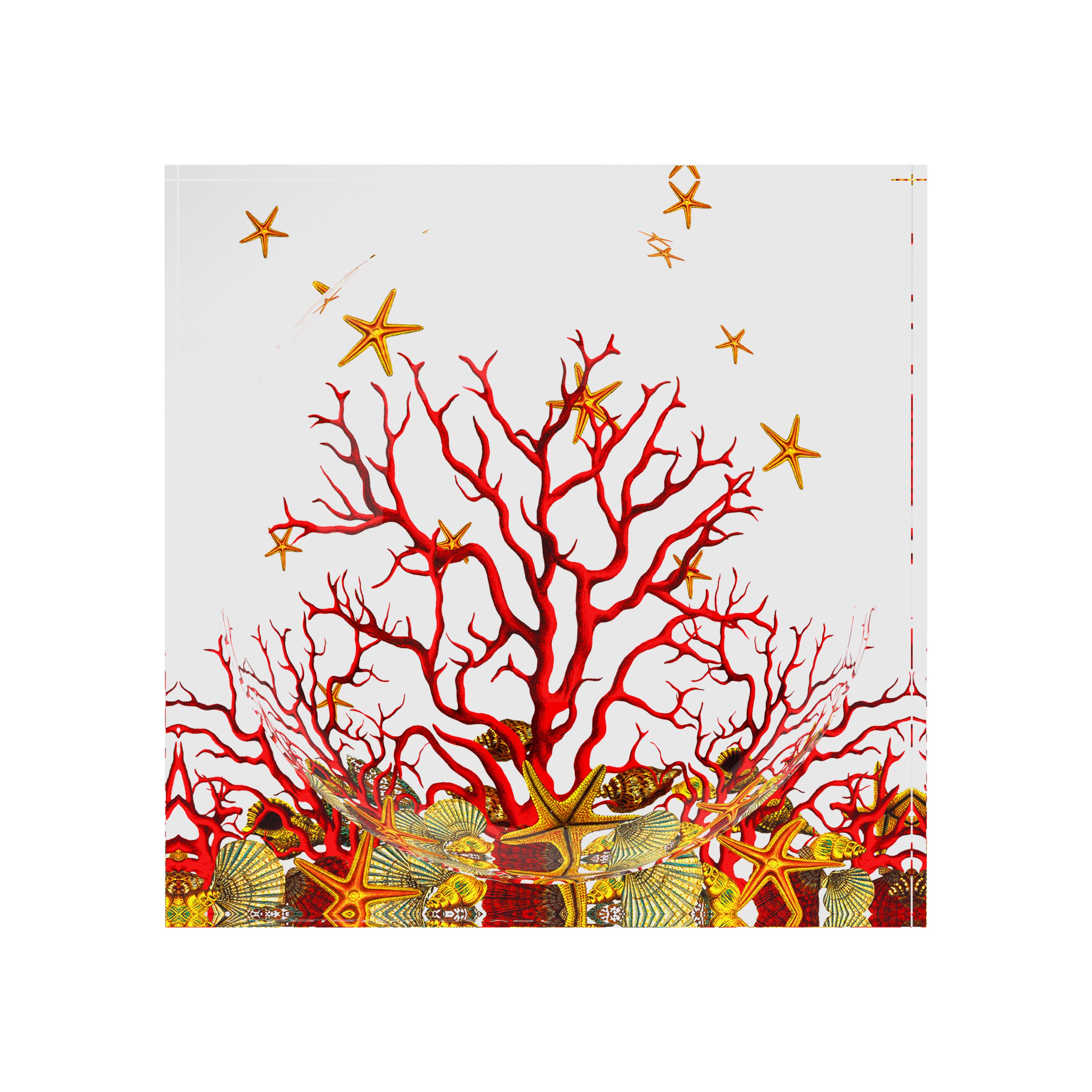 Coral Reef Red Acrylic Candy Catchall Dish