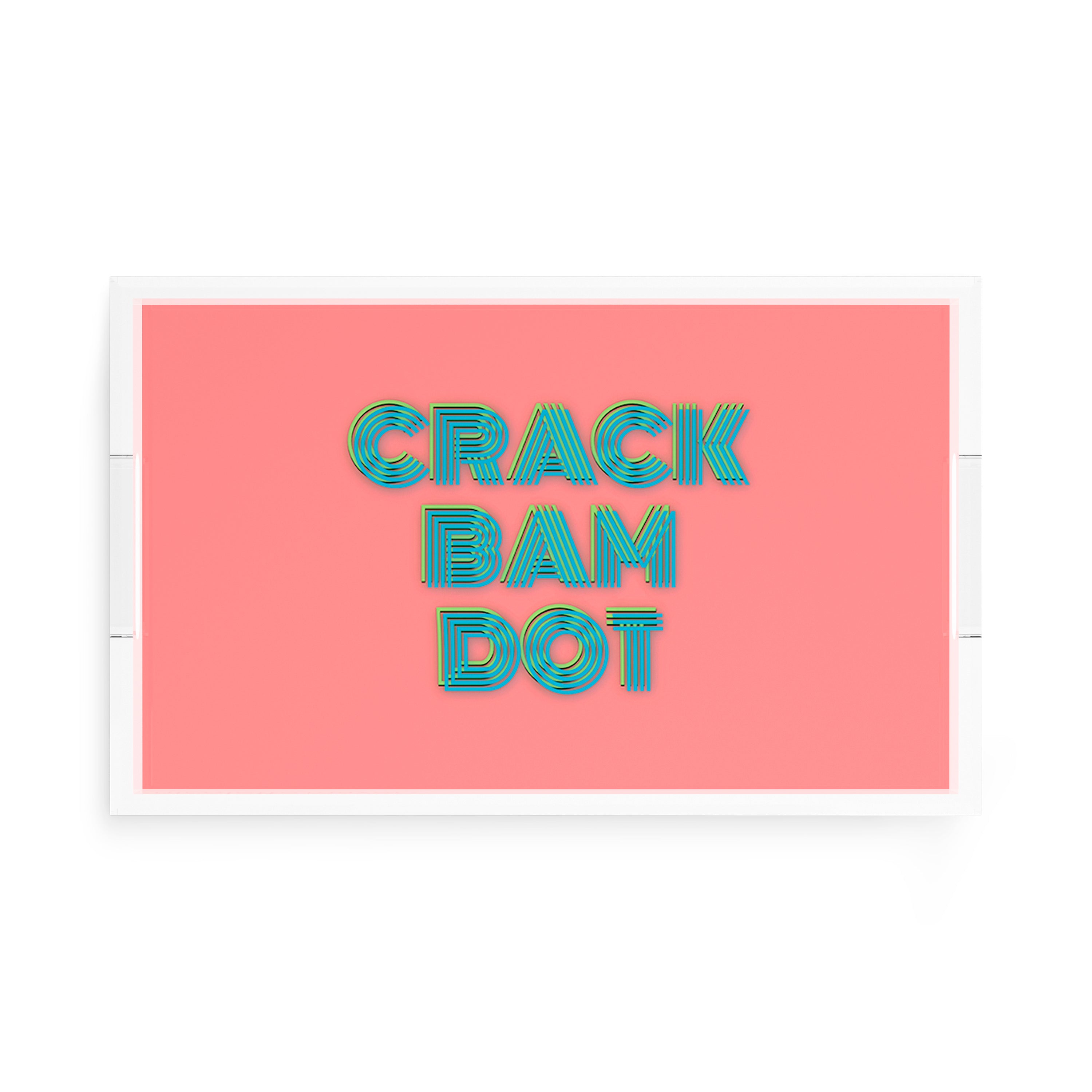 Mahjong Crack Bam Dot Petal Tendril 17X10.5 Acrylic Tray - nicolettemayer.com