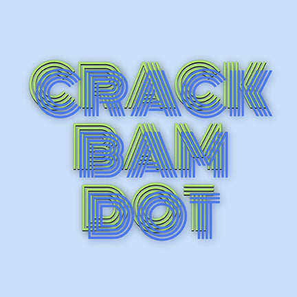 Mahjong Crack Bam Dot Blues Celery Square Tray